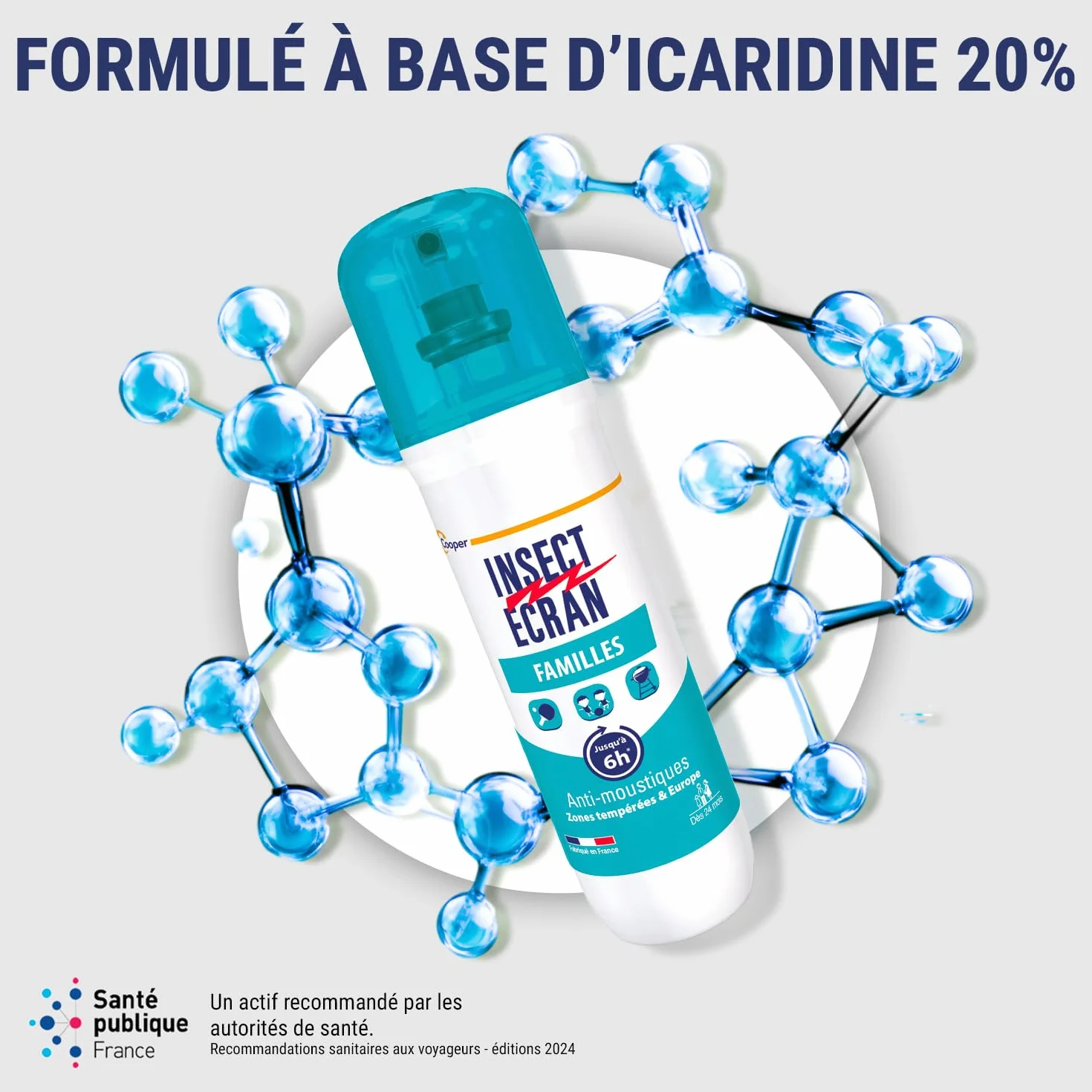 Insect Ecran Anti-moustiques Spray répulsif peau 100 ml