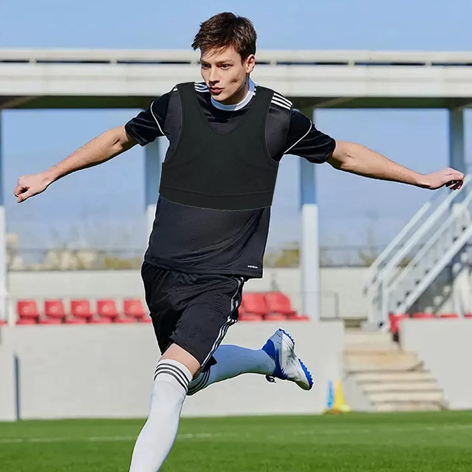 Gilet de performance de football respirant pour hommes et femmes