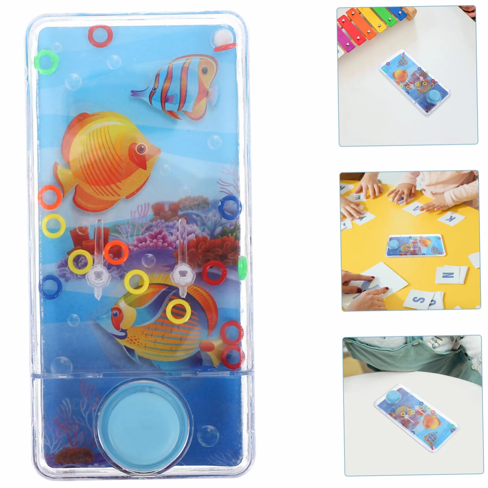 BESPORTBLE 2 Pièces Jeux Eau Anneaux pour Garçon Fille Intellectuels Amusants Jeu Adresse Aquatique Portable