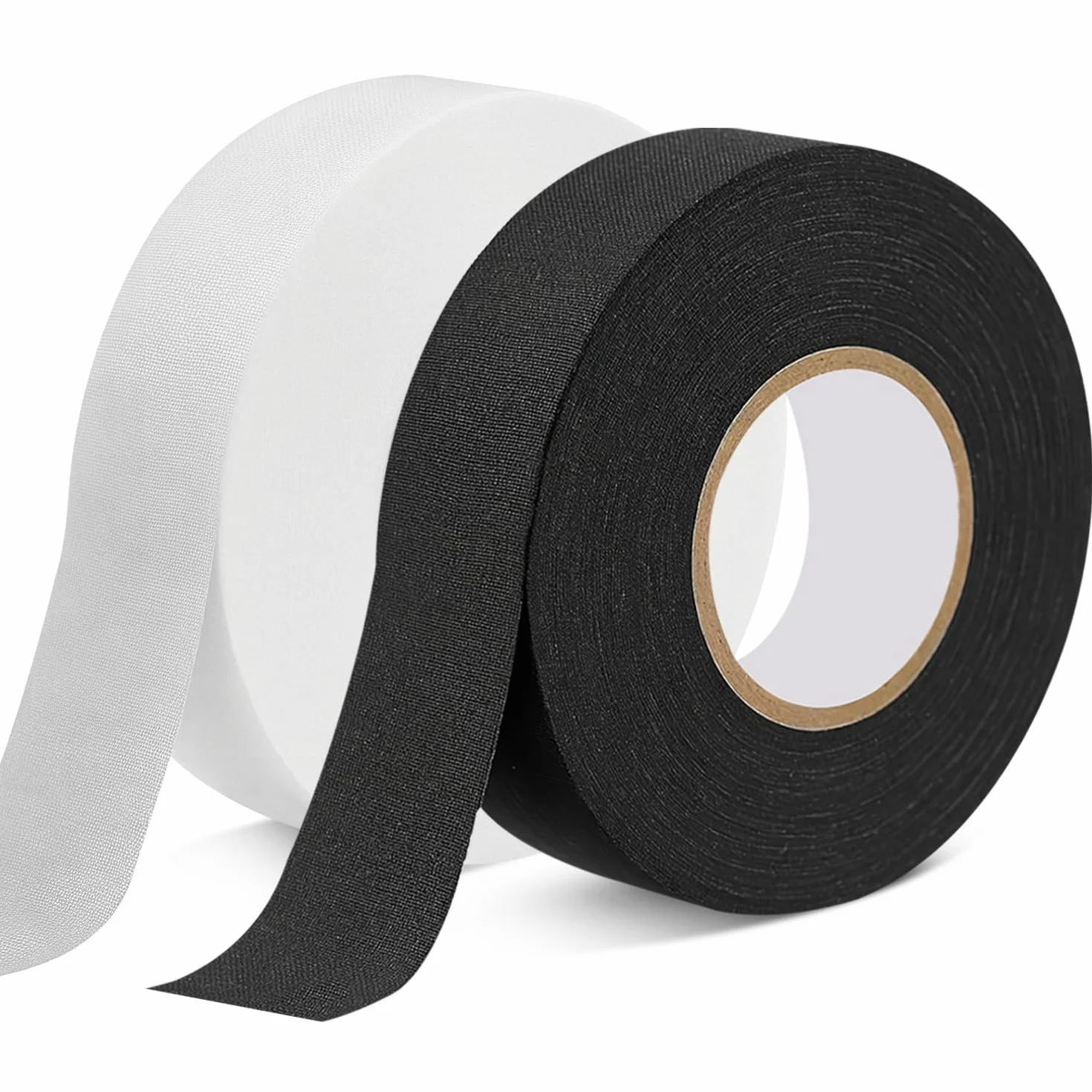 Ruban de Hockey Adhésif 2 Rouleaux 2,5cm x 25m Grip Tape Antidérapant pour Hockey sur Glace, Badminton, Raquette de Ping Pong