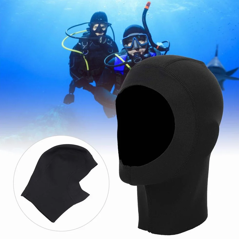 Capot de Plongée 1 mm Unisexe Capuche de Plongée Chapeau de Plongée Ecran Solaire Capuchon de Plongée