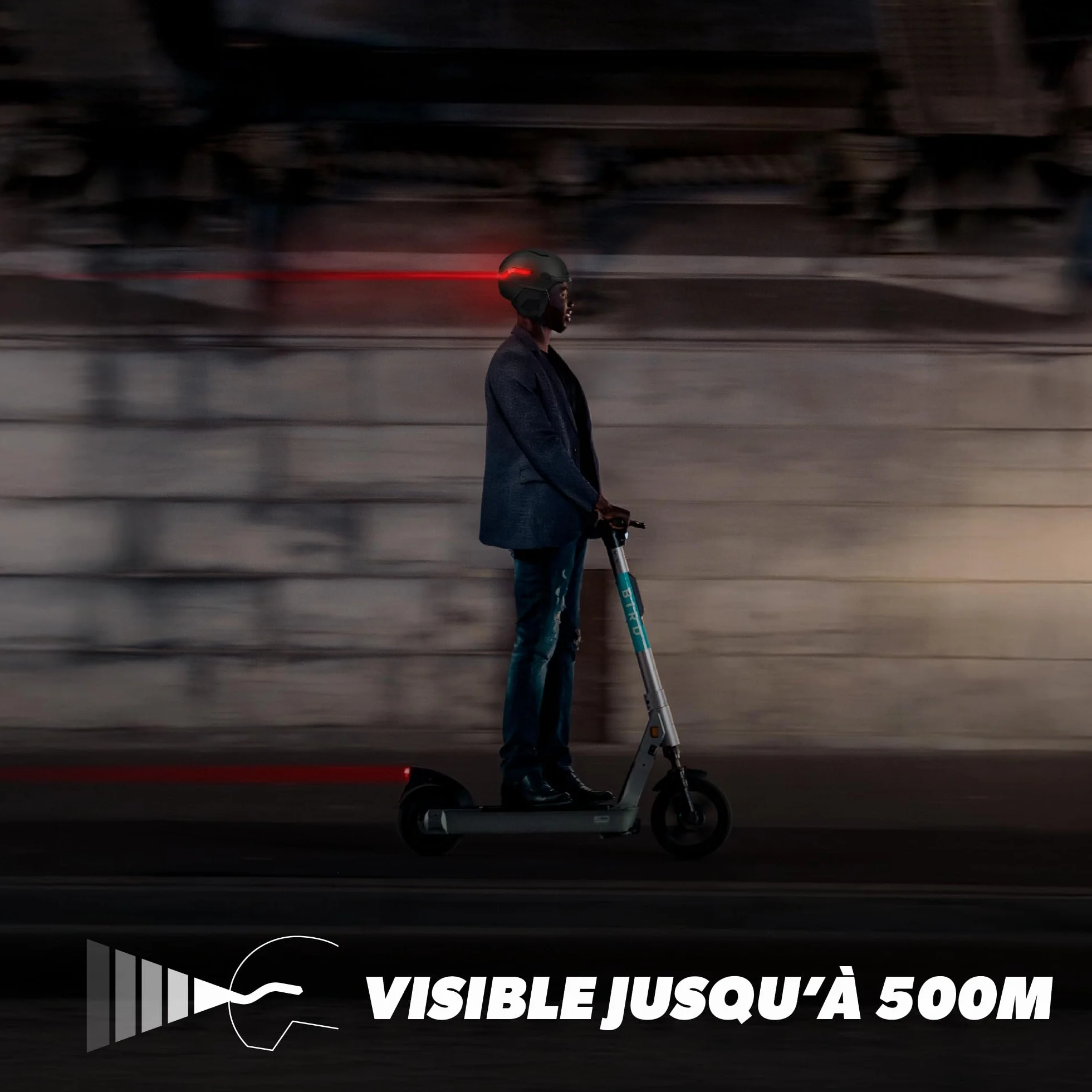 T'nB Vizion Casque Vélo Trottinette Électrique LED Connectées Détection Freinage Automatique Clignotants Télécommandés Visière Anti-UV Batterie Rechargeable