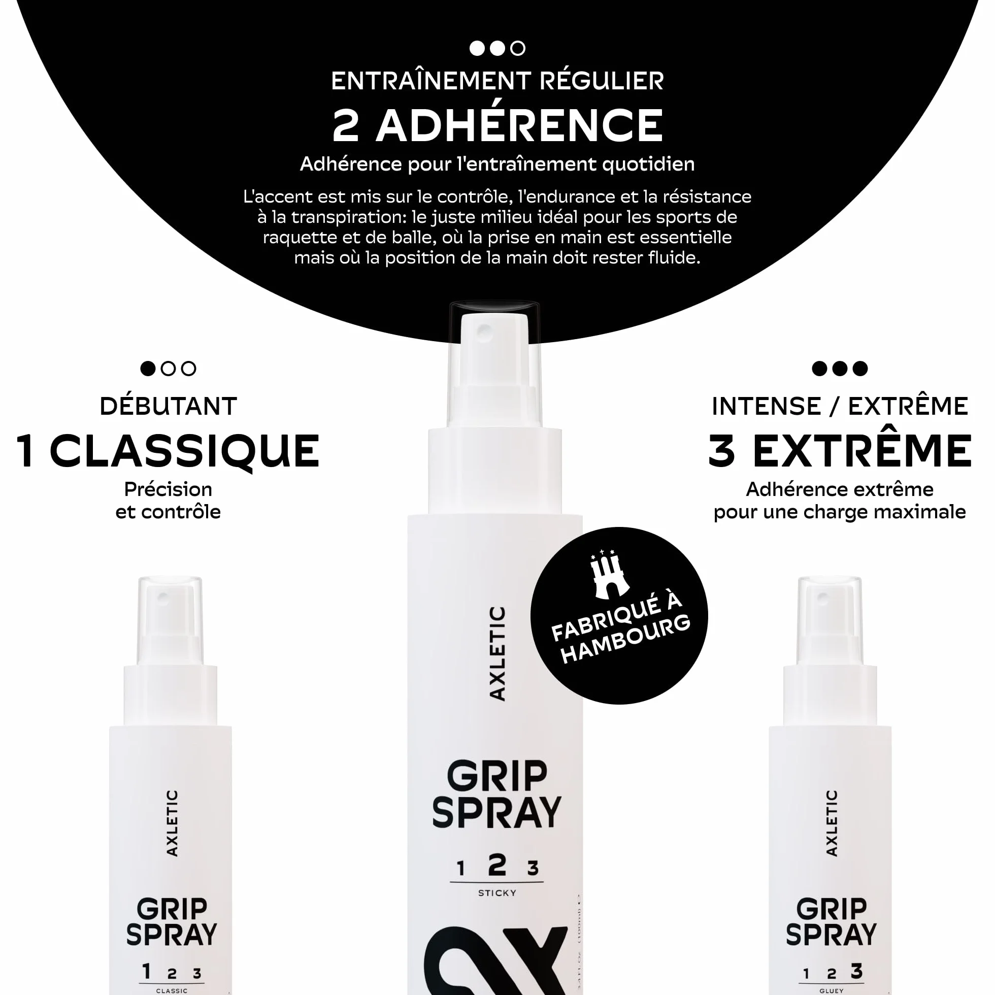 Grip Spray No.2 Adhérence Longue Tenue Séchage Rapide Transparent 100ml Fitness Padel Escalade