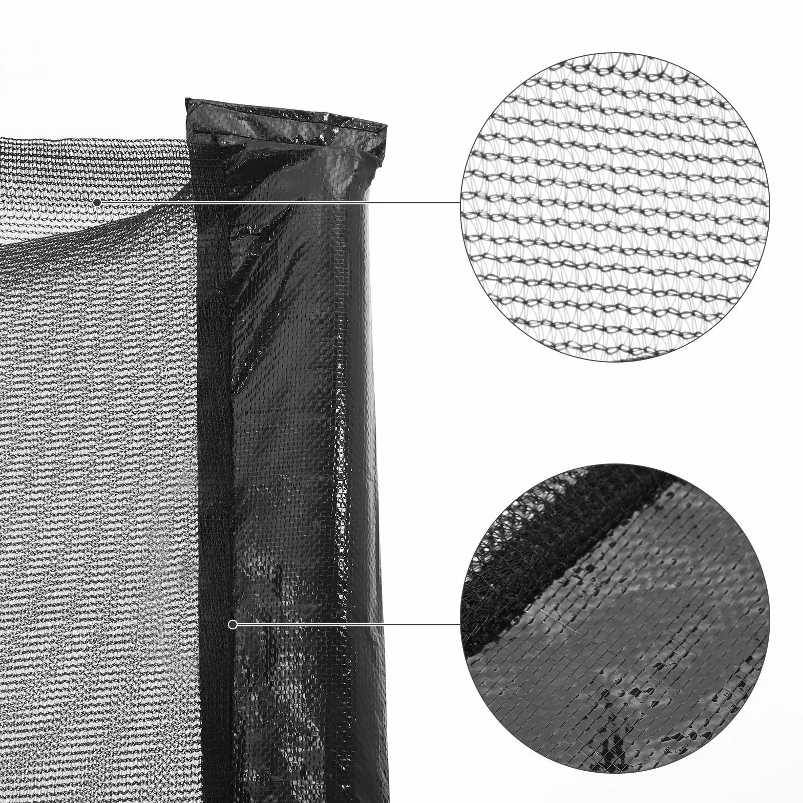 SONGMICS Filet de Remplacement pour Trampoline Rond Ø 244 305 366 cm, Filet de Sécurité