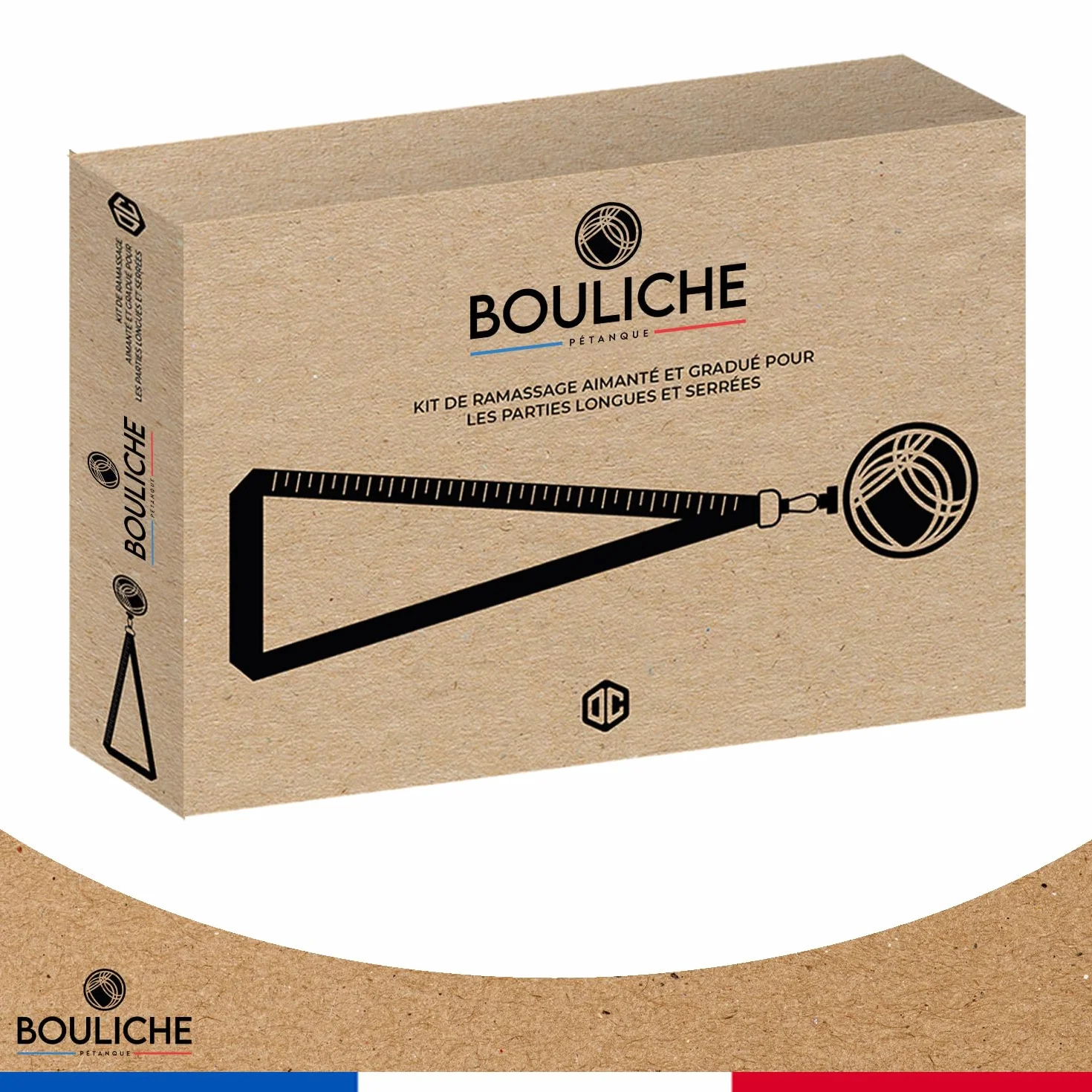 Kit Ramasse Boules de Pétanque Aimant Puissant Mètre Intégré Léger Portable Accessoire Cadeau OriginalCorner