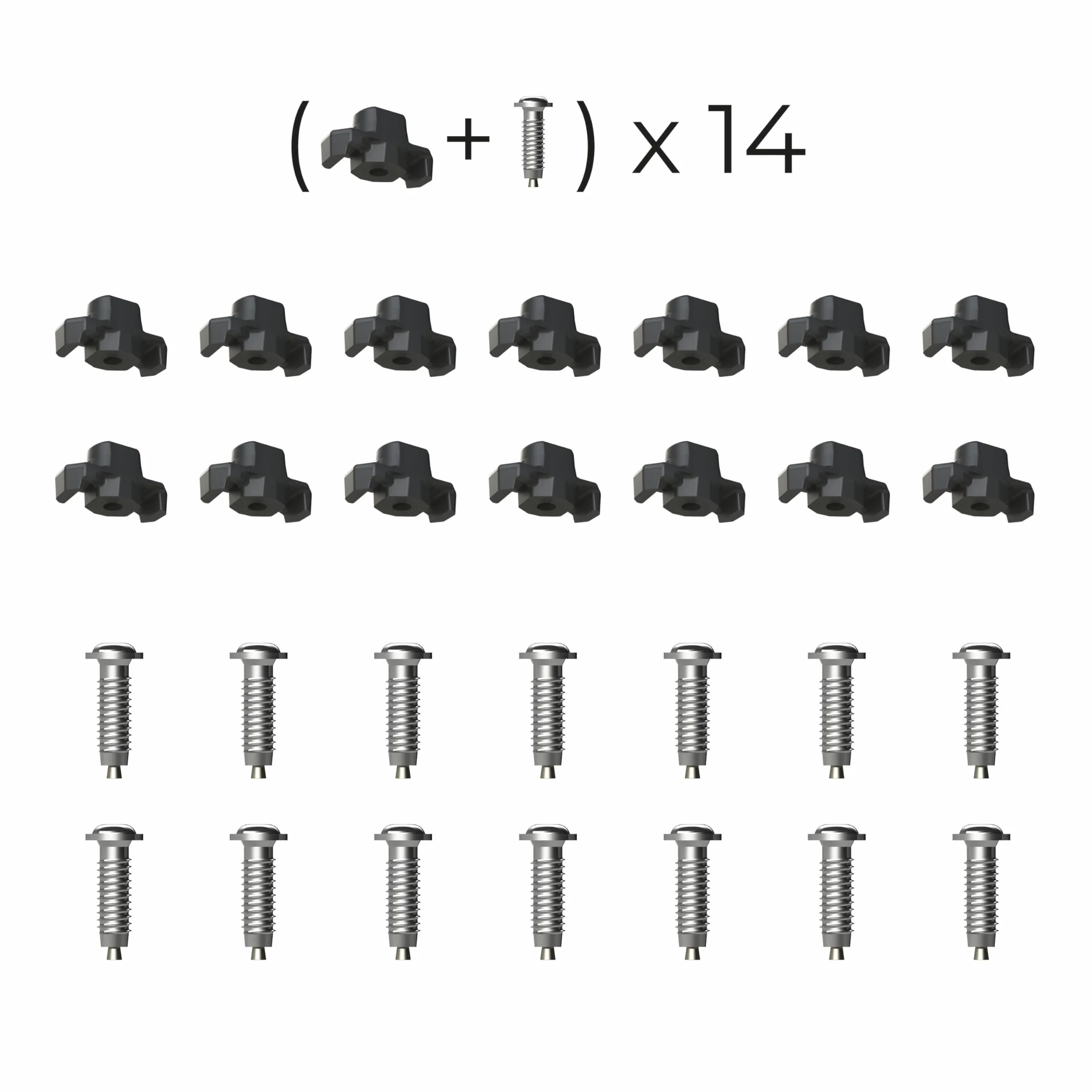 EVVO kit Accessoire Crampon Icespikes 14 Pointes carbure pour Raquettes à Neige
