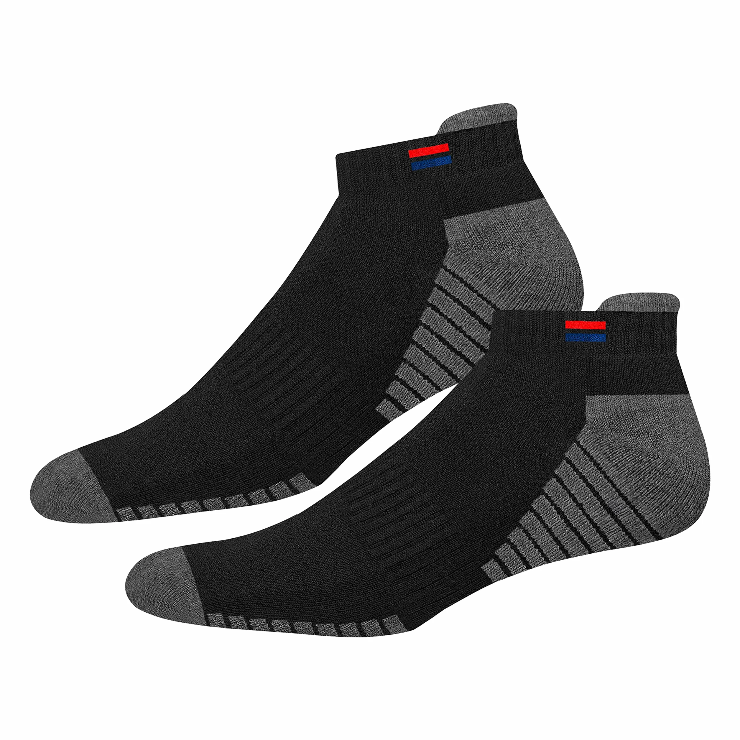 NAVYSPORT Chaussettes de Sport Basses Homme Coton Lot de 6 Paires Courtes