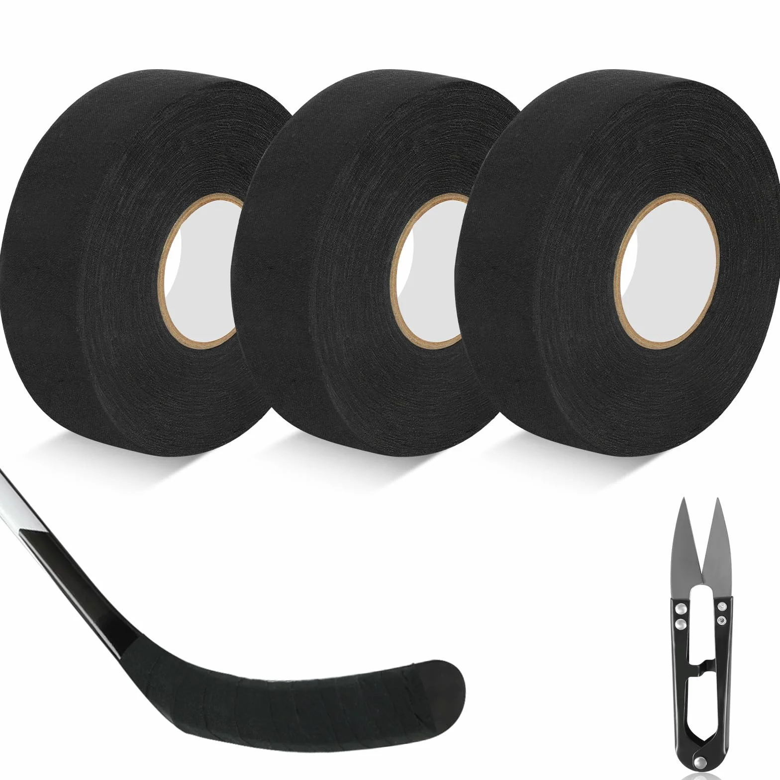 Ruban Adhésif Sport Anti-Dérapant pour Raquette Hockey Badminton Tennis, 25mm x 25m
