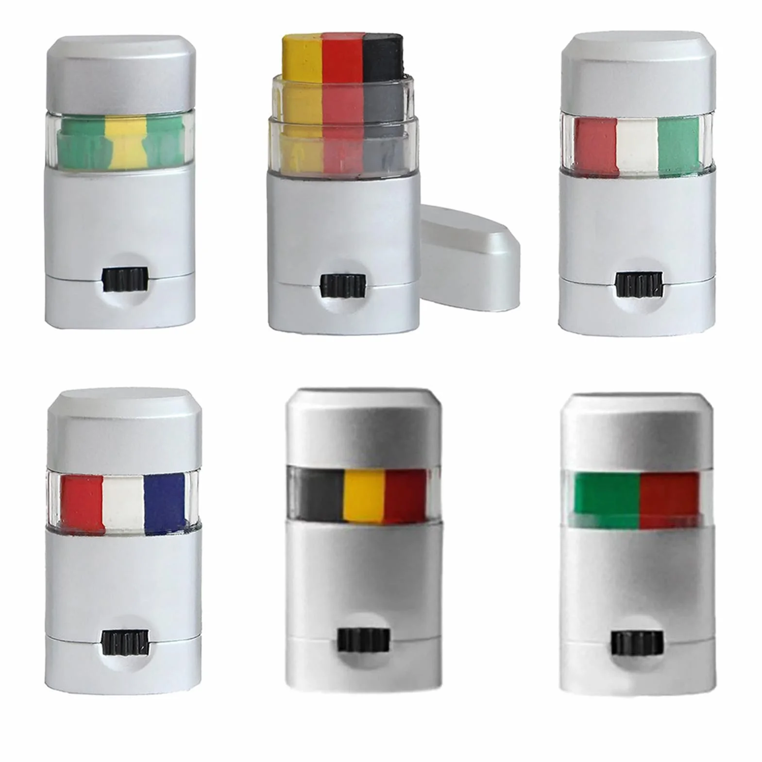 Face Paint Stick Sports Games Cheer Flags Crayon Peinture Visage Corps, Stylo Maquillage Eau Football, Kit Tatouage Temporaire (Portugal)