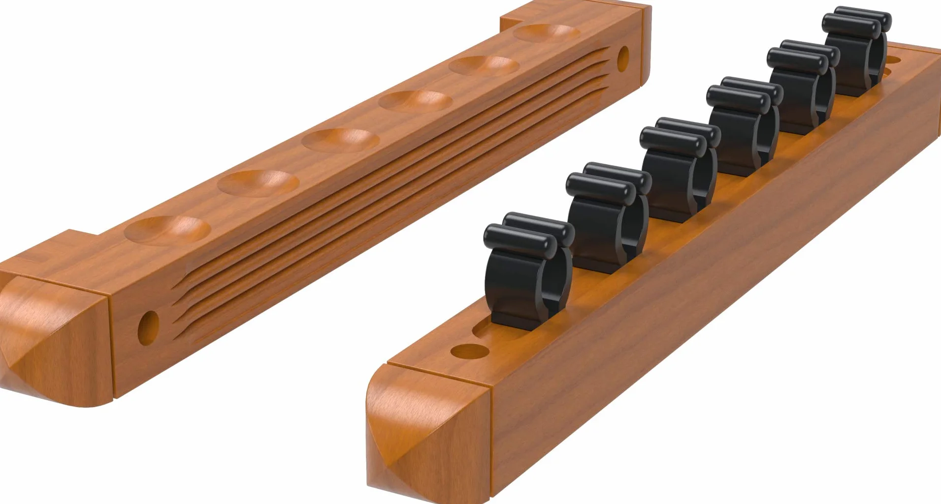 Fat Cat Lot de 2 porte-queues de billard mural en bois dur
