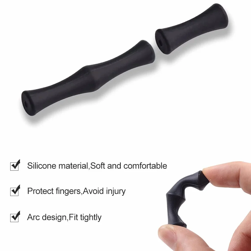 Protège-Doigts Tir à l'Arc en Silicone pour Chasse Protection Doigts
