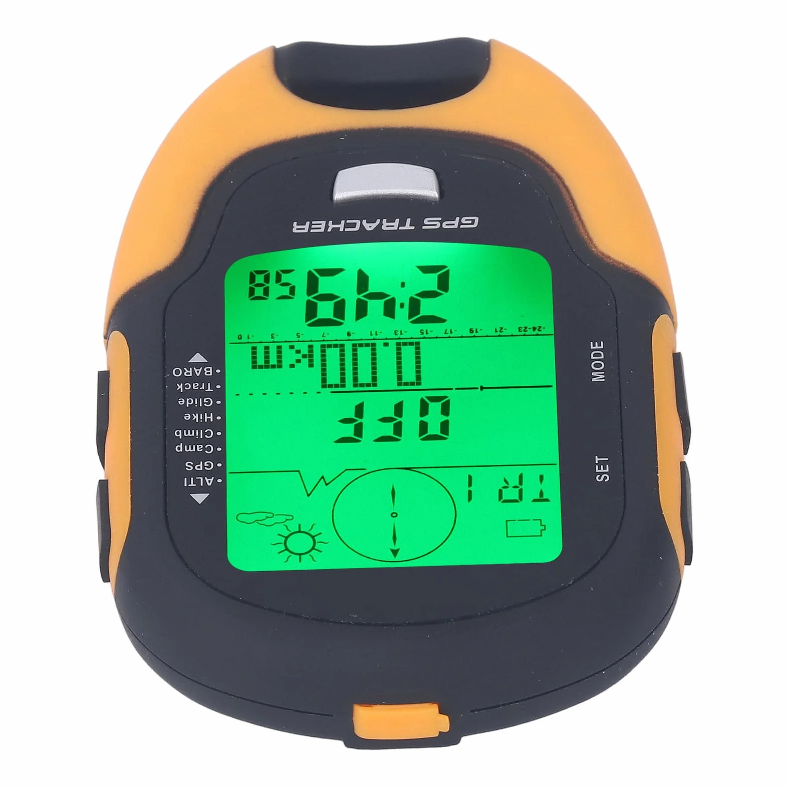 Baromètre GPS Altimètre Boussole Multifonctionnel Étanche IPX4 Thermomètre Météo Testeur de Pression Barométrique LED
