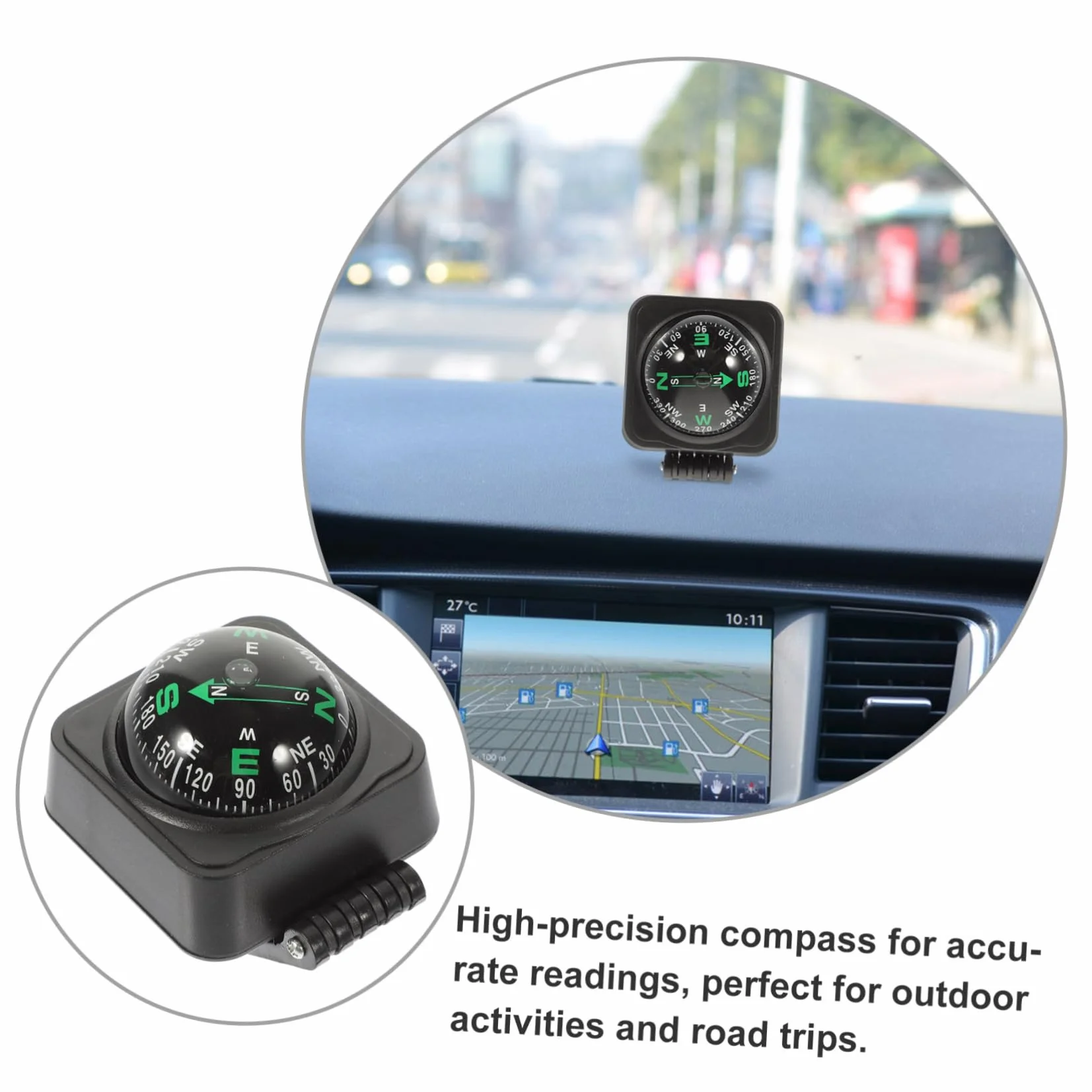 Boussole Marine pour Bateau Montage Tableau de Bord Voiture