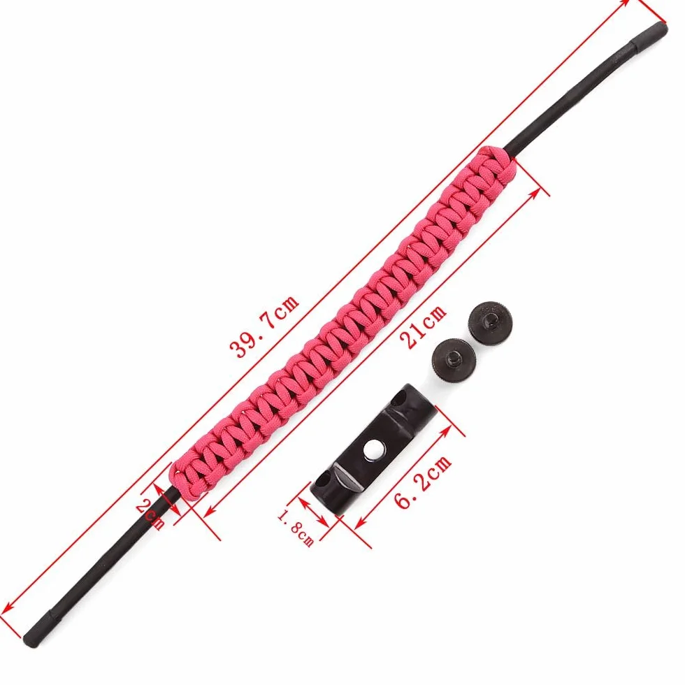 Sangle de poignet ajustable pour arc à poulies, corde en nylon épaissie, accessoire de chasse