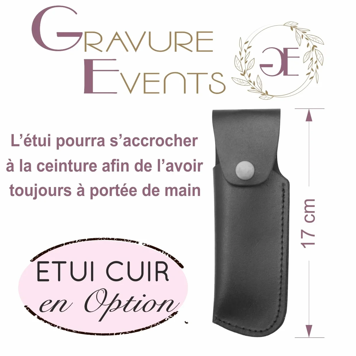 Couteau Laguiole Bougna personnalisé prénom gravé Lame 10.5cm Cadeau homme