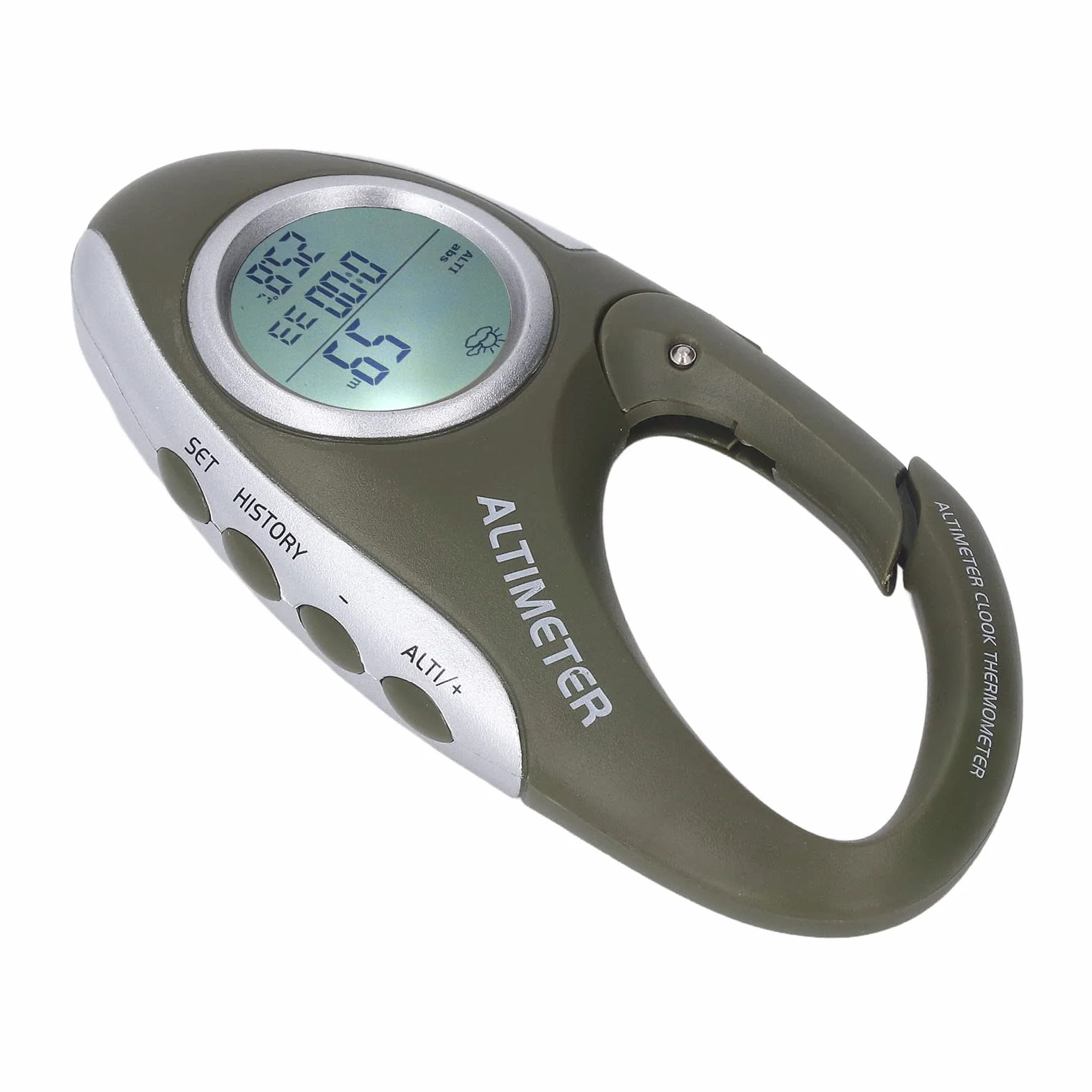 Baromètre Altimètre Numérique Portable, Boussole d'altitude Rétro-éclairé, Boîtier ABS