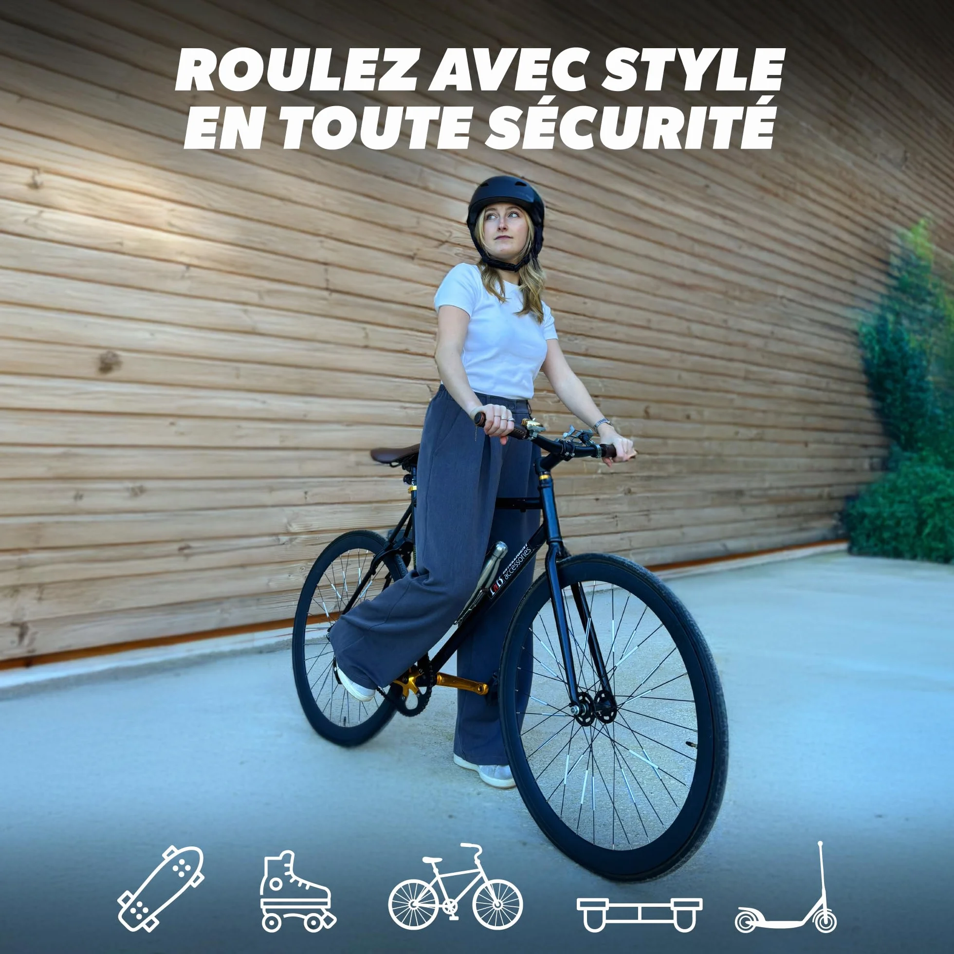 T'nB Veasy Casque de Protection Vélo et Trottinette Électrique Ajustable avec Aérations