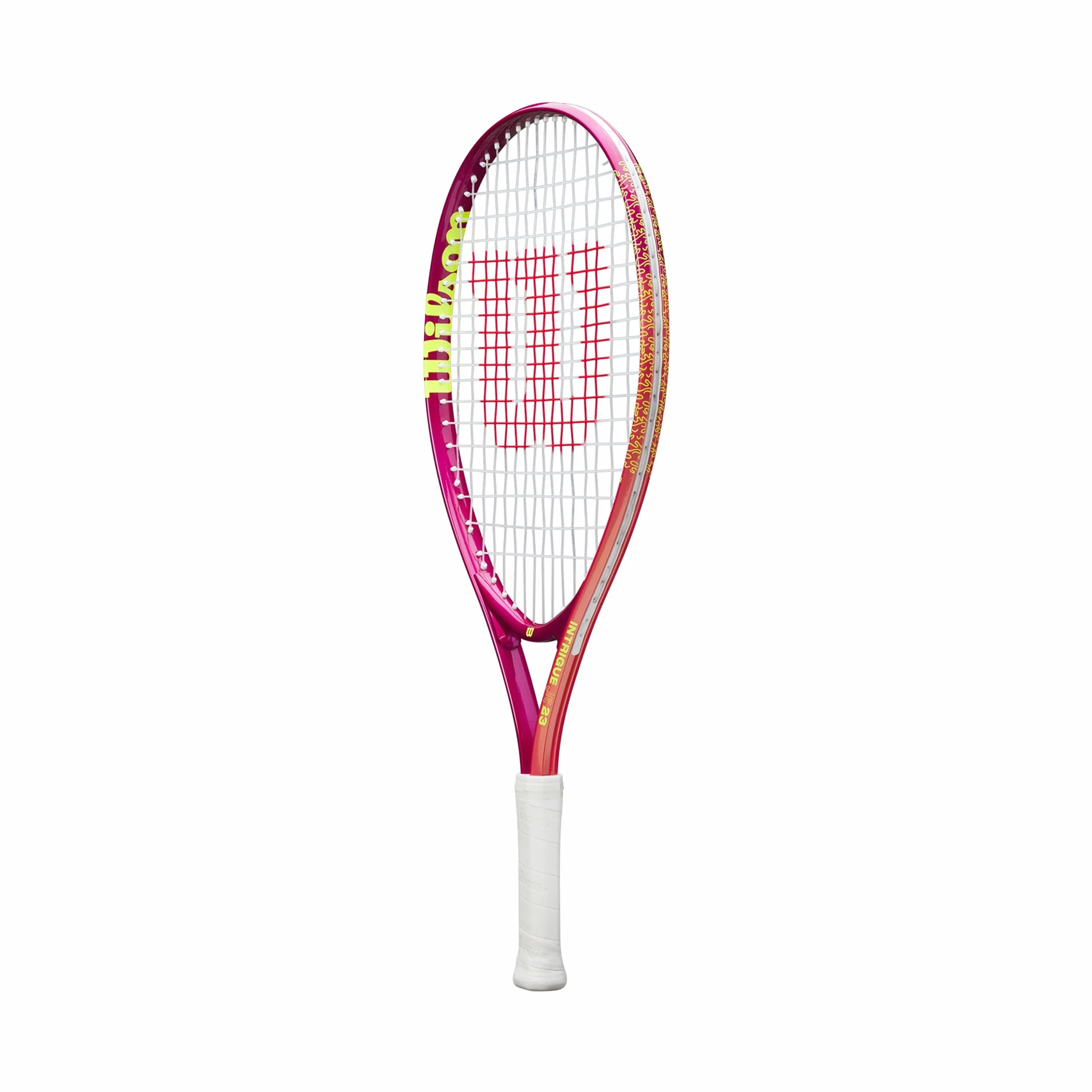 Wilson Intrigue Junior 23 Girls Tennis Racket Red Yellow 205g
