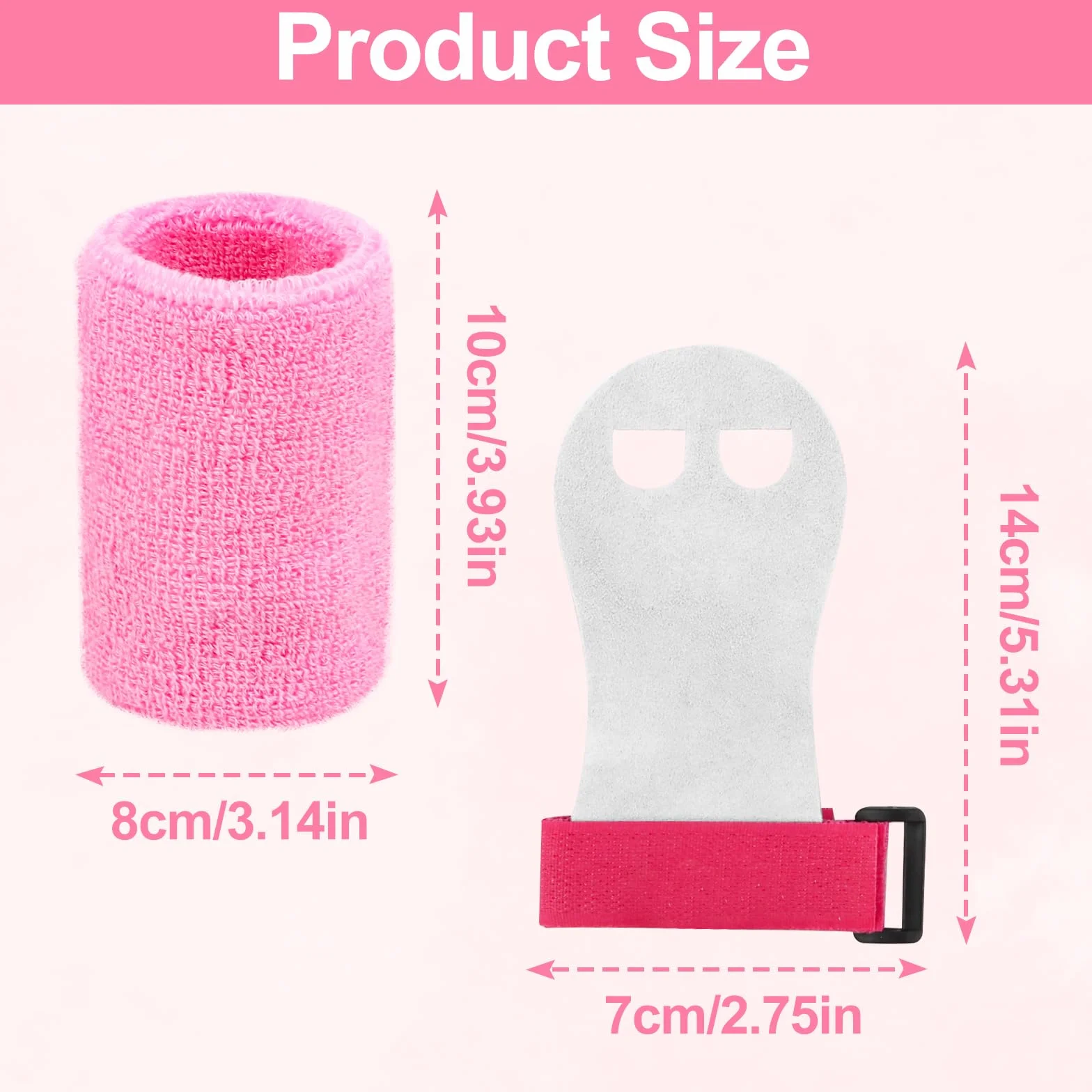 Gants de Préhension avec Sangles de Poignet de Gymnastique et Protège Poignet, Entraînement Croisé
