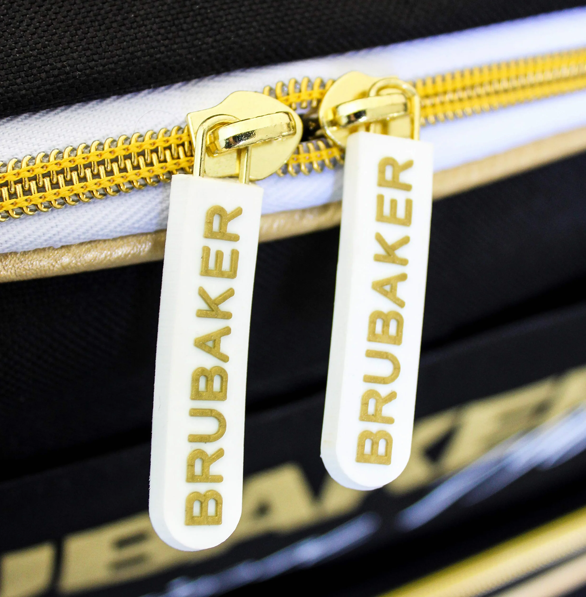 BRUBAKER Set de Ski Grenoble Sac à Chaussures de Ski Housse à Skis 170 cm 190 cm Noir Doré