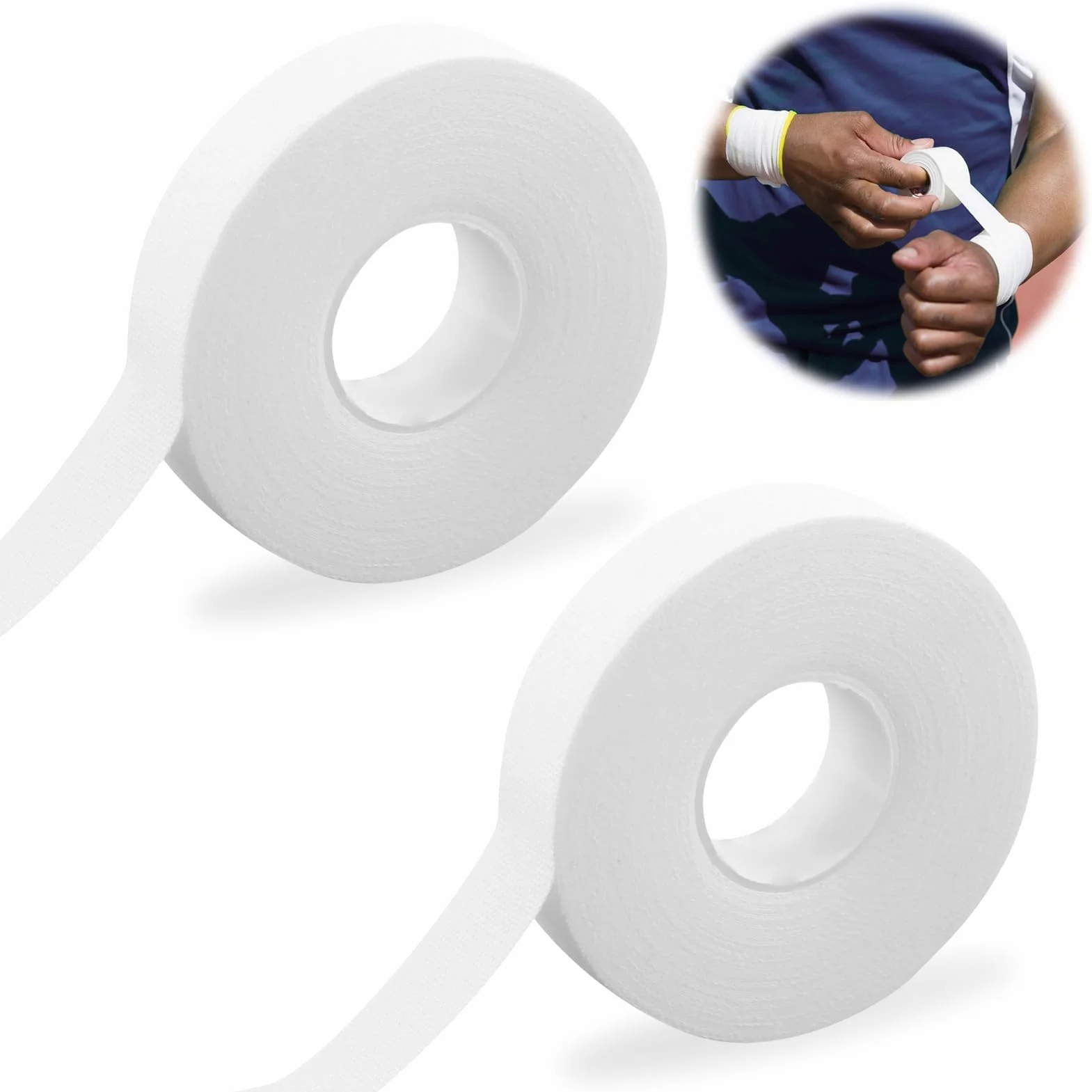Tape Sportif pour Doigts 10M 1,5cm, Bande Sportive pour Prévention des Blessures et Soutien