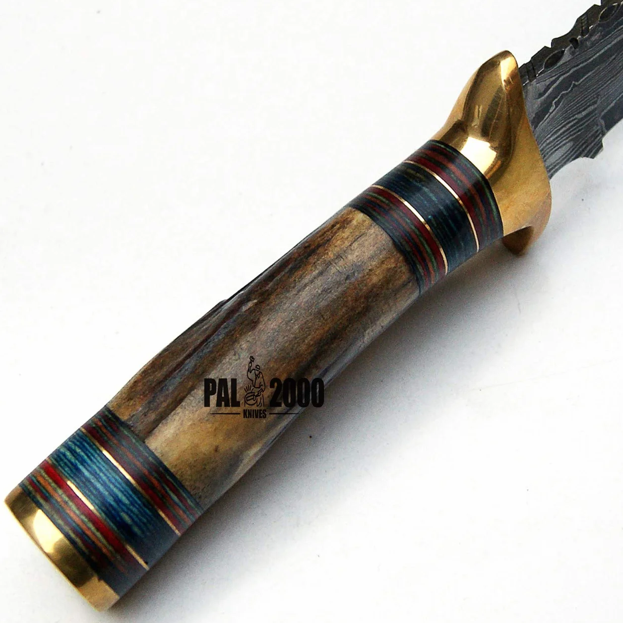 Couteau Damas acier Damas avec gaine New Pattern Blade
