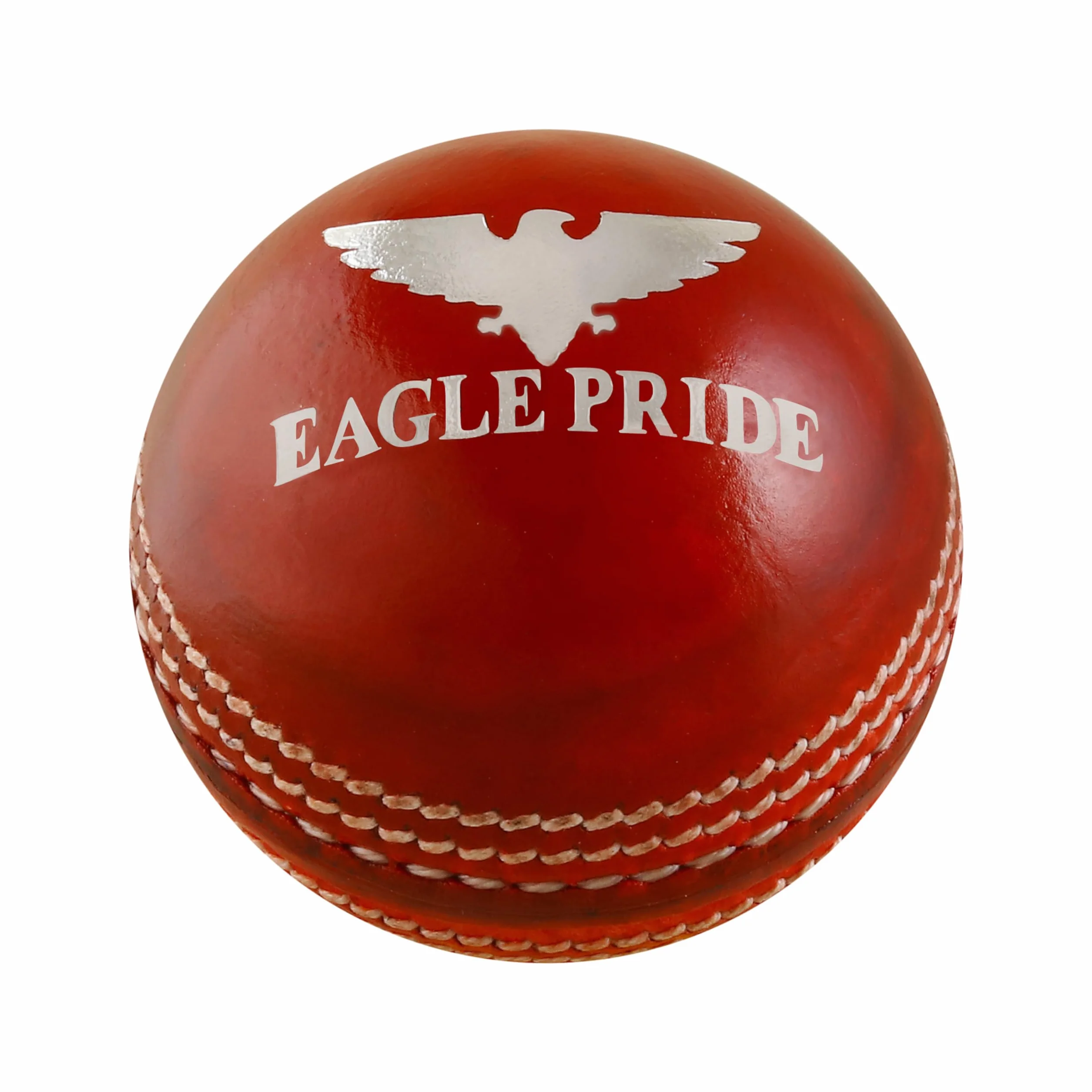Balles de cricket rigides en cuir pour club, entraînement, matchs de test, jeux T20 cousus à la main, cuir tanné poli, balles de cricket County Cricket Crown Match Rouge, blanc (156 g)