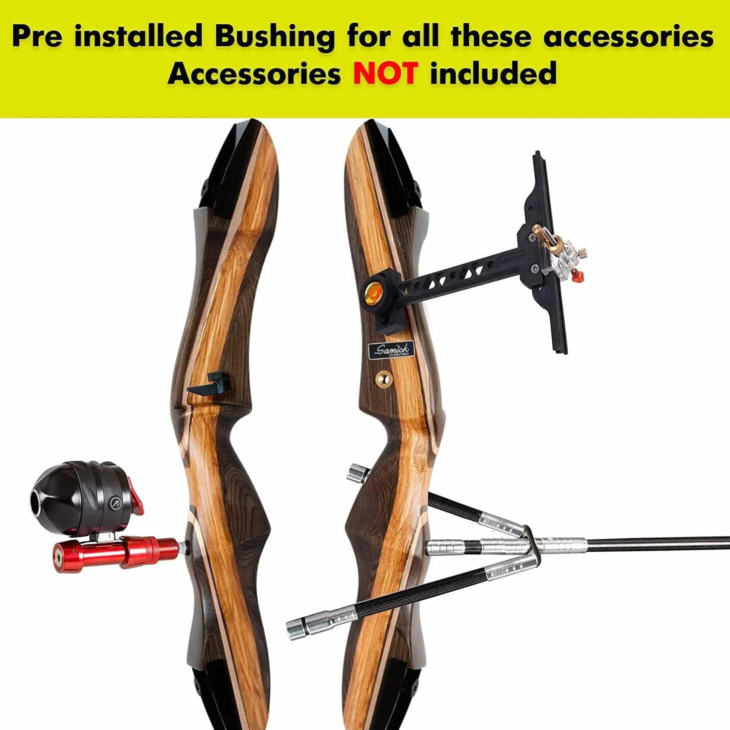 Samick Sage Takedown Recurve Bow 62" 40 LB Gaucher