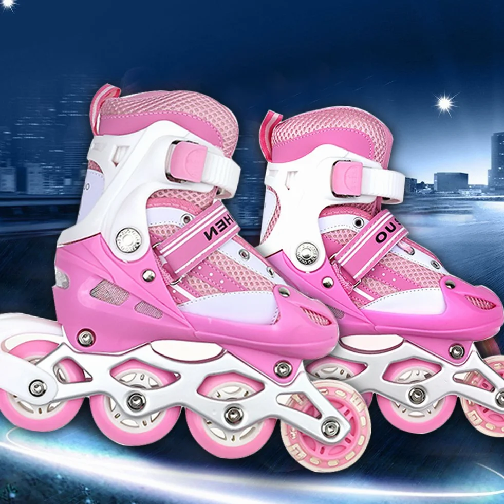 Patin à roulettes 3 en 1 réglables Roller Enfant Fille Garçon Femme