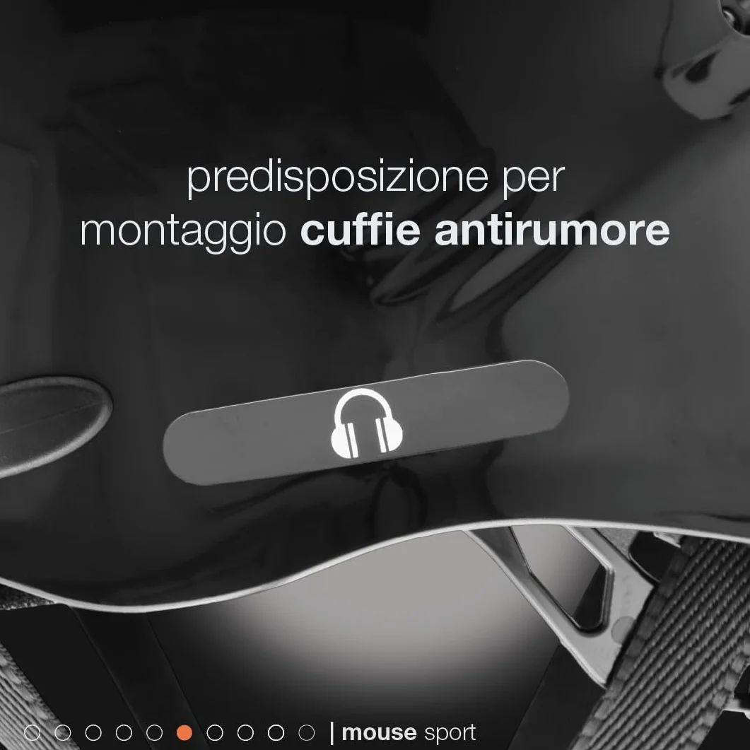 Casque léger avec Coque en ABS Noir Universelle 52-63cm