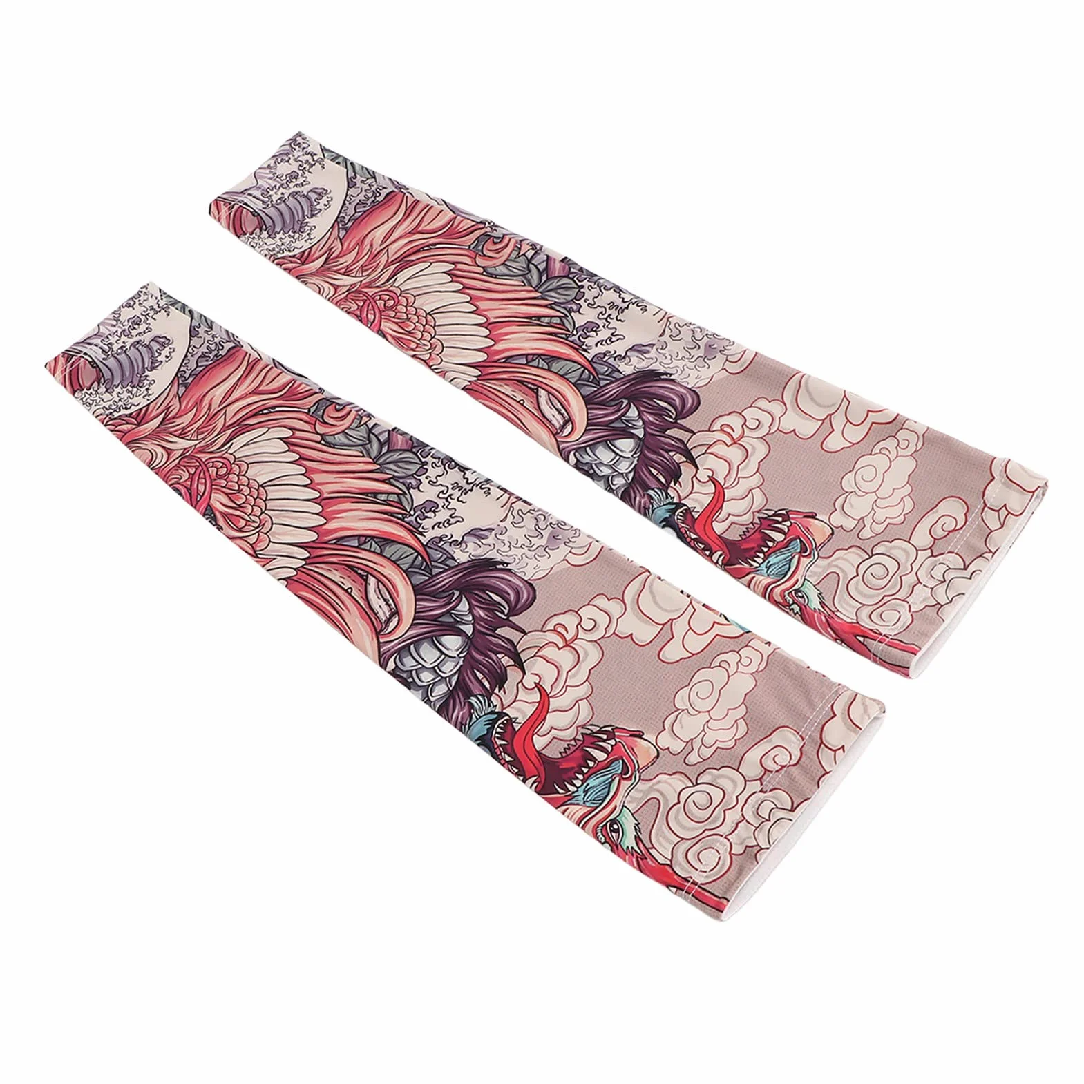 Manchon Bras Protection UV UPF 50+ Respirant Haute élasticité Taille Libre sans Couture pour Hommes Femmes