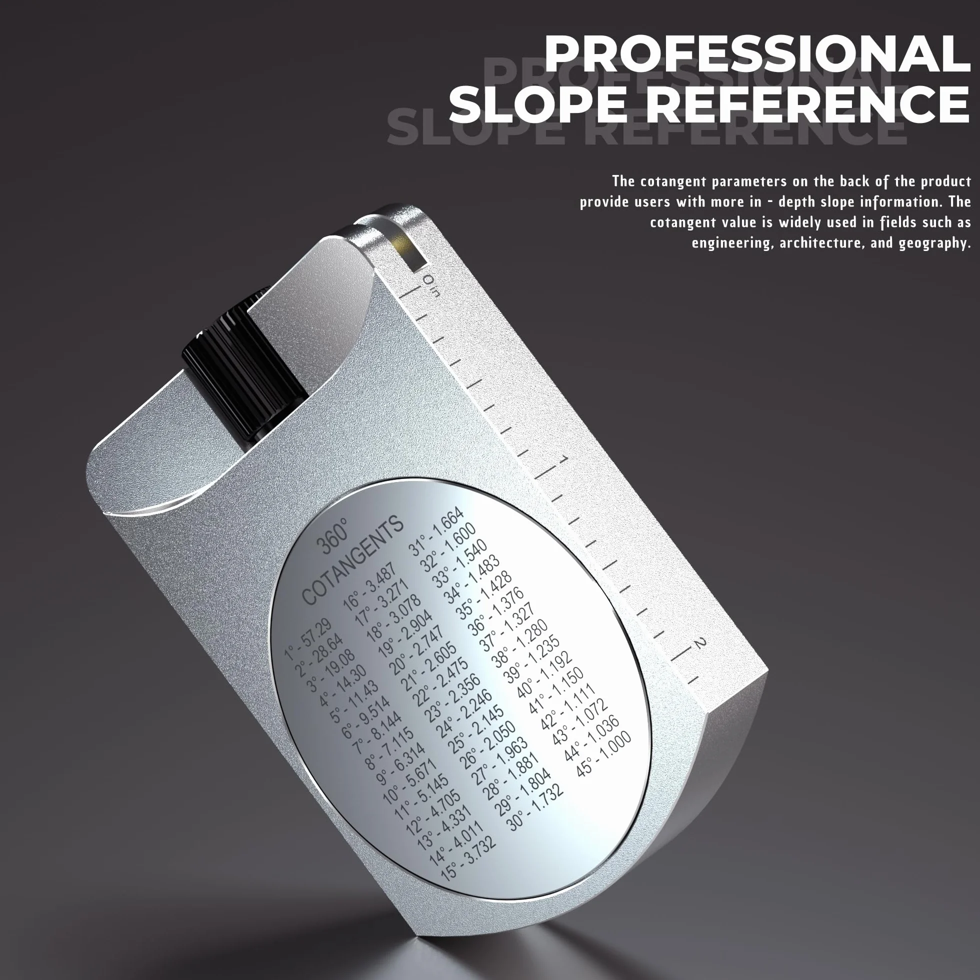 Clinomètre altimètre portable étanche – Outil de mesure de pente pour randonnée et sylviculture