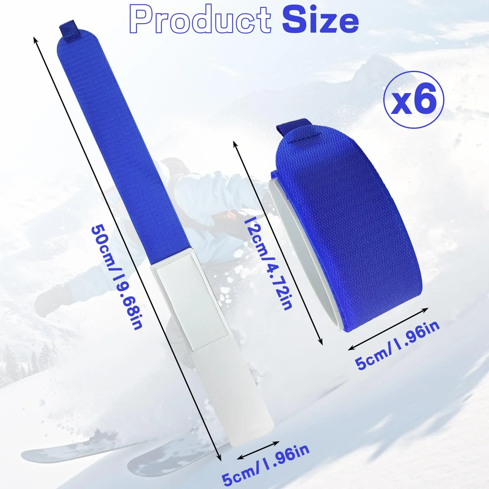 Sangle de Ski Réglable Nylon, Attaches pour Snowboard, Alpinisme Plein Air