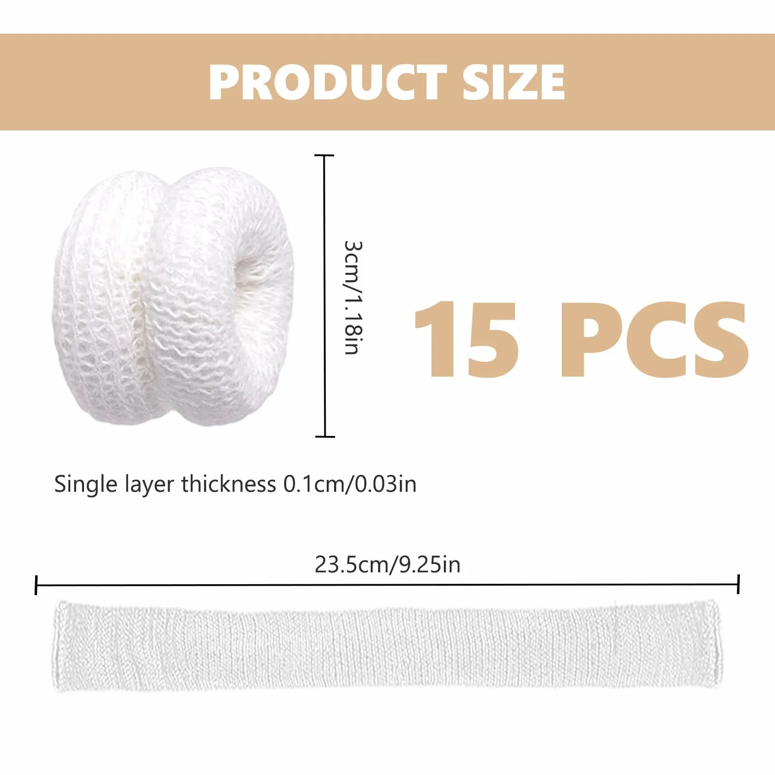 Pansement Doigts 15 Pcs, Bandage Tubulaire Doigt Extensible Respirant pour Protection Doigts Blessé