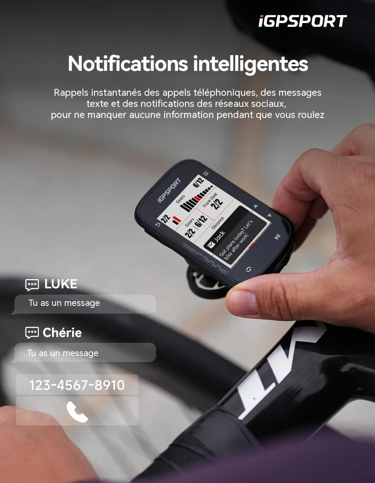 iGPSPORT BSC200S Compteur Velo GPS sans Fil 2.4" Écran Couleur Navigation Routière 100 Données
