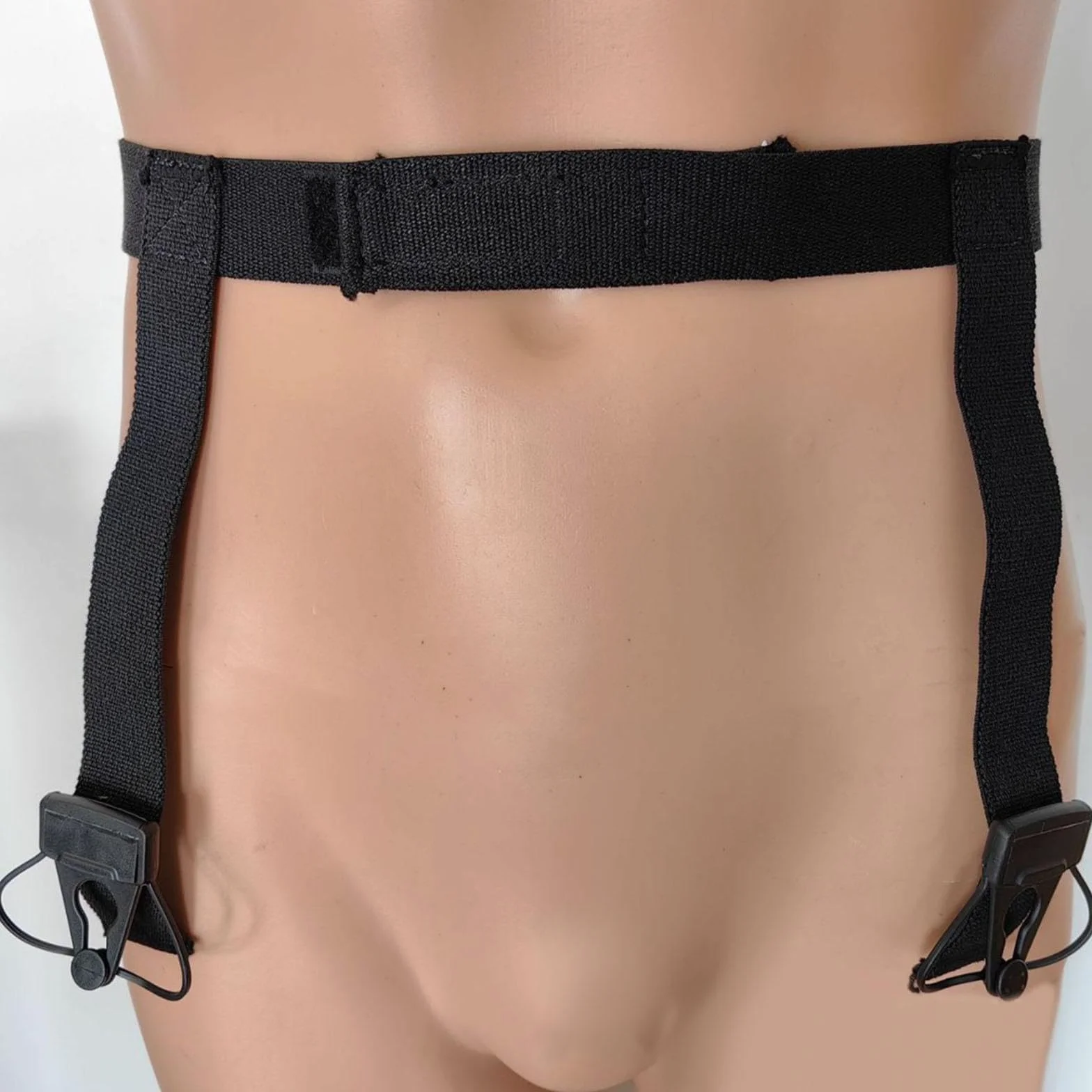 Porte-jarretelles de hockey avec sangle jock, taille M, noir
