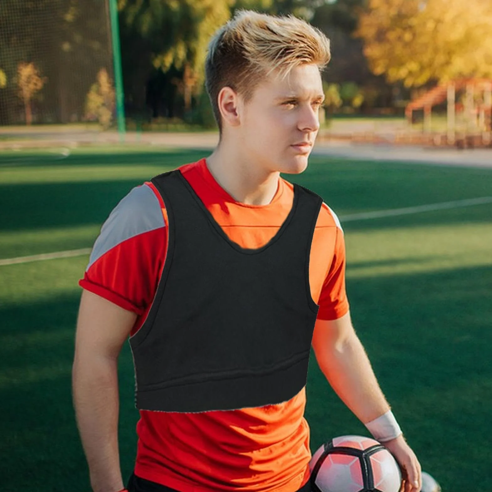 Débardeur de Sport pour Football Fitness - Gilet d'entraînement Respirant GPS