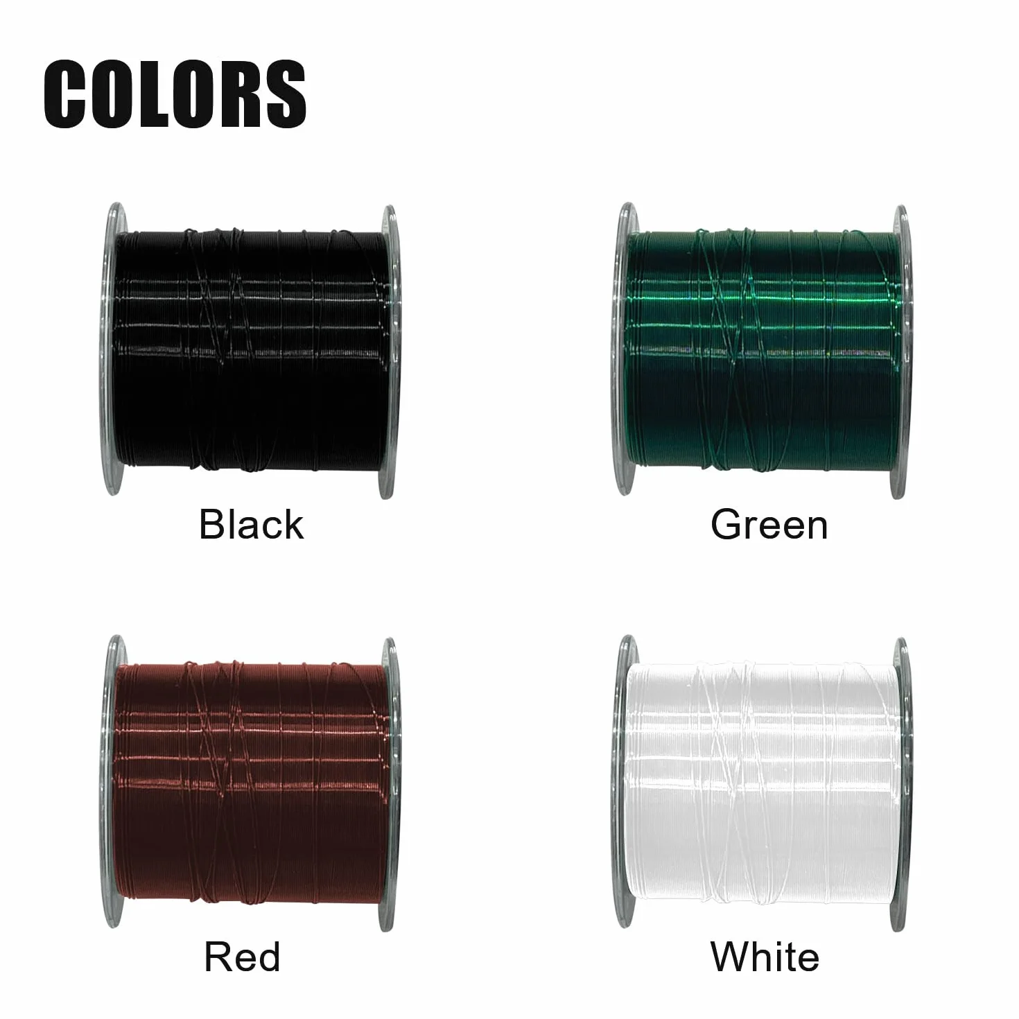 Ligne de Pêche en Nylon Monofilament 200/500/1000M 5-35lb 4 Couleurs