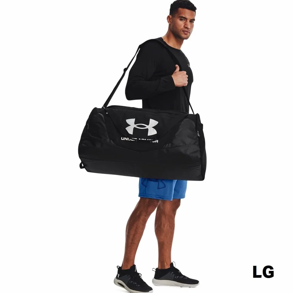 Under Armour Undeniable 5.0 Large Duffle Bag Black Metallic Silver