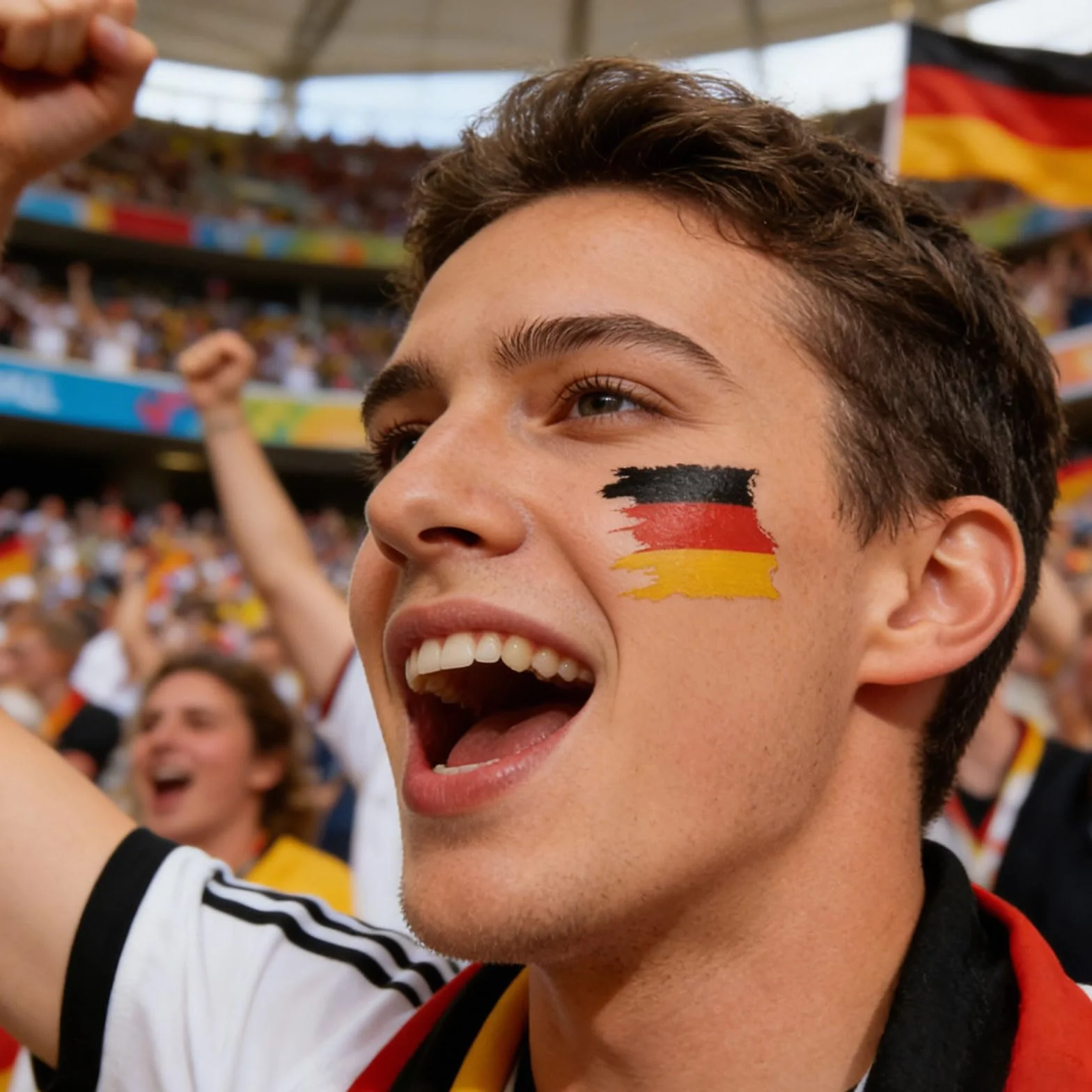 Autocollants et Tatouages Allemagne 2026, 30 pièces Autocollants Casque Football