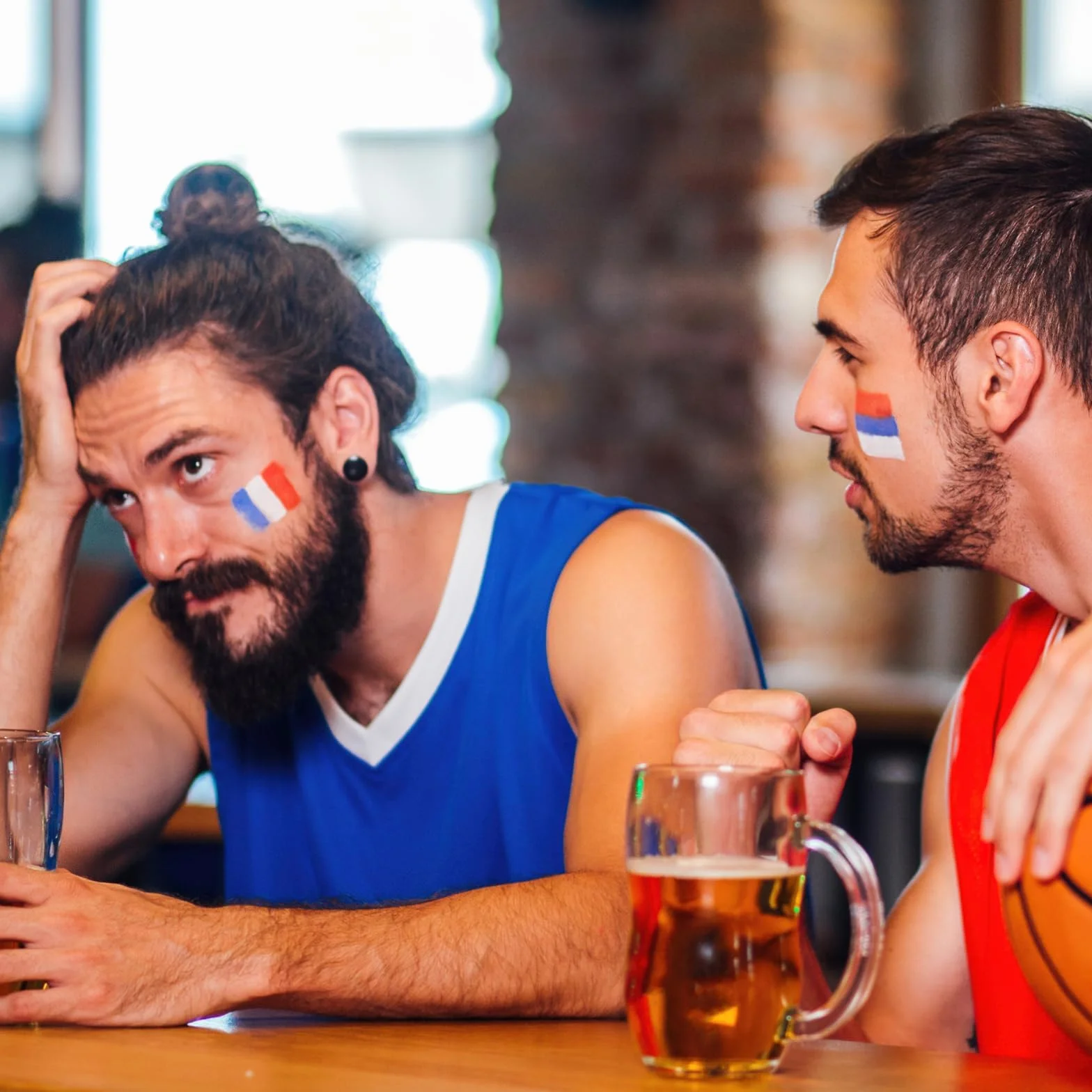 Crayon de Maquillage France Tricolore Bleu Blanc Rouge 3 Pièces