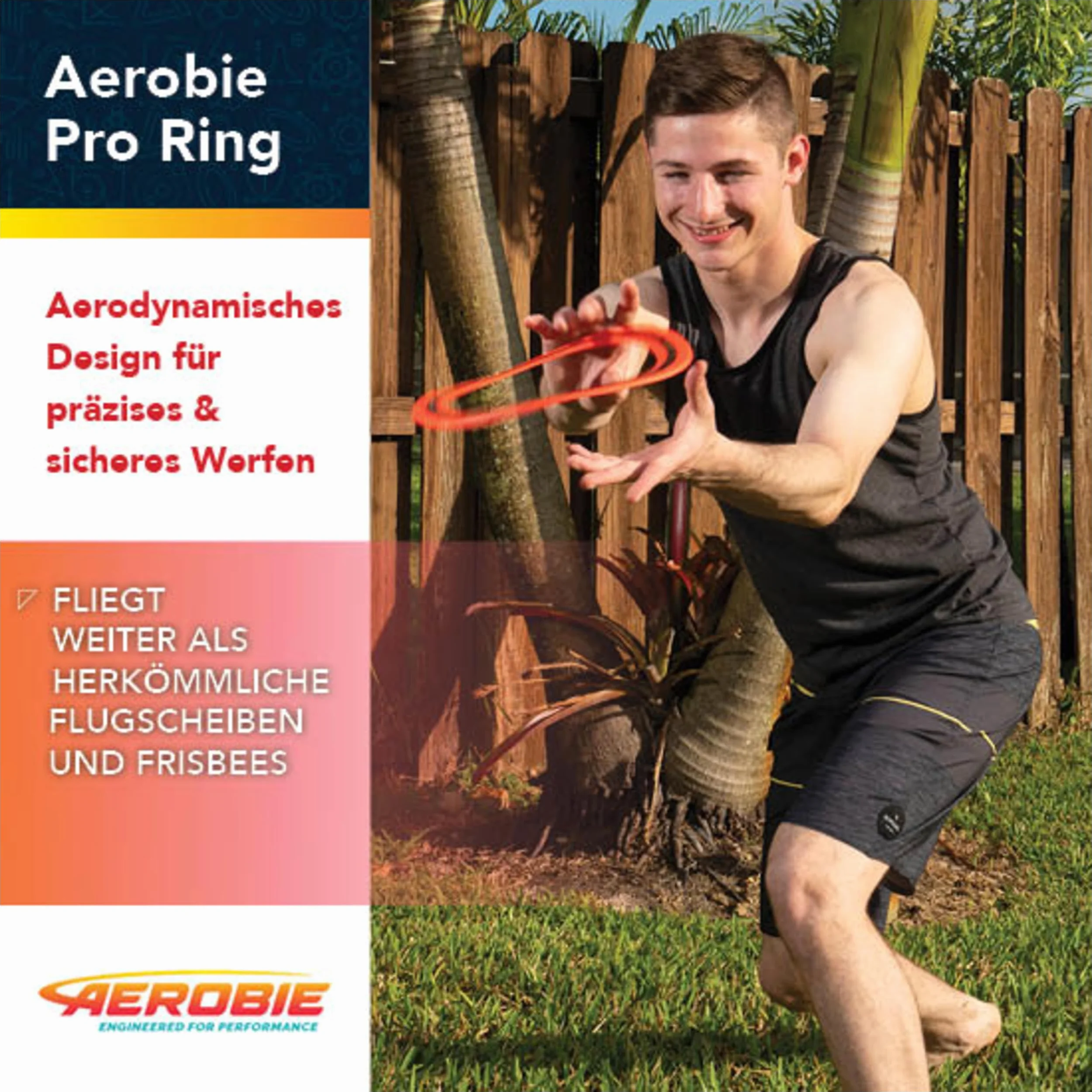 Aerobie Pro Ring Disque Volant 35,6 cm Bleu