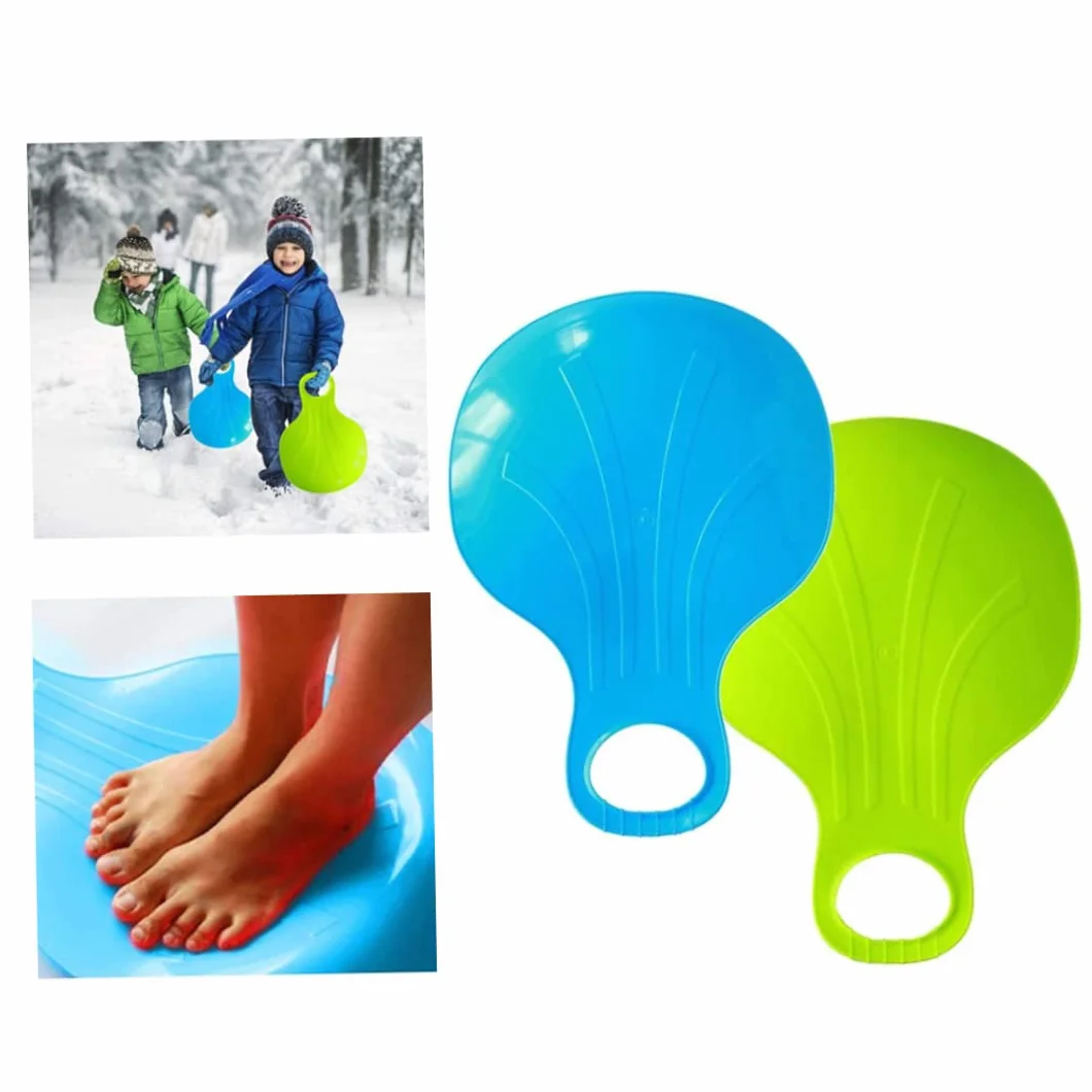 Snowboard Sled Sledge Plastic Snow Slider 2pcs