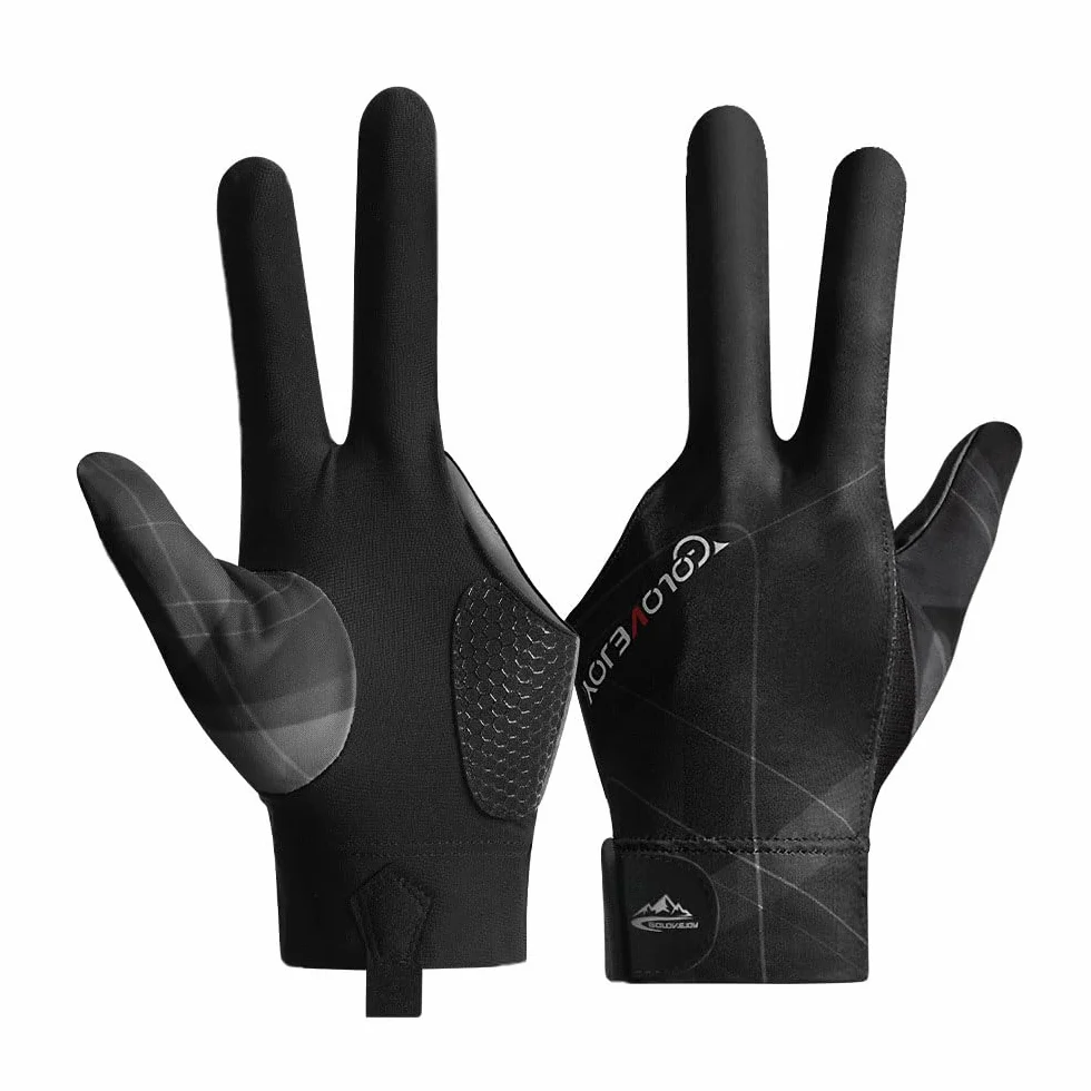 Gants de Billard Snooker à Trois Doigts Professionnel Main Gauche