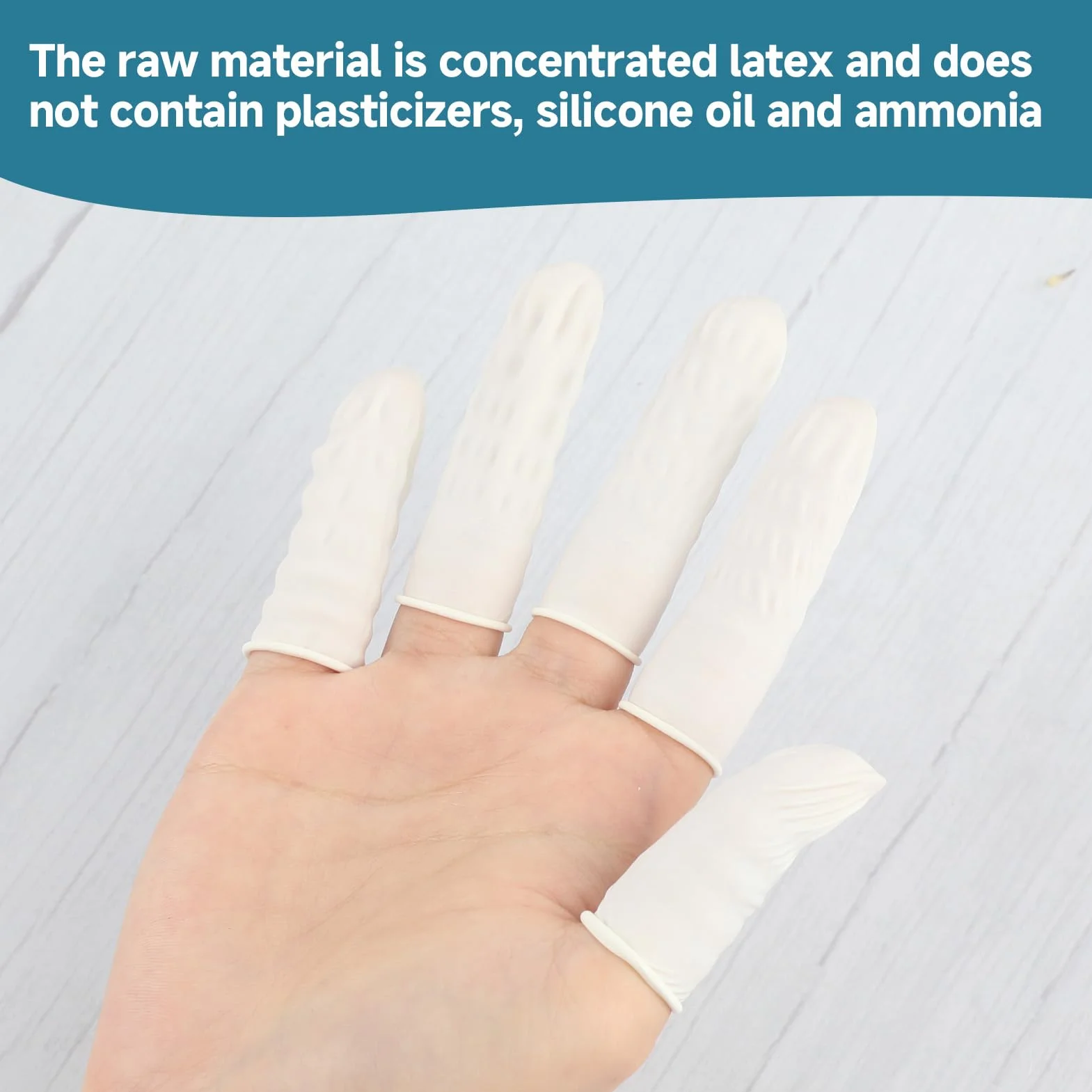 Protège-Doigts en Latex et Silicone, Étanche, Antidérapant, pour Usage Médical et Cuisine