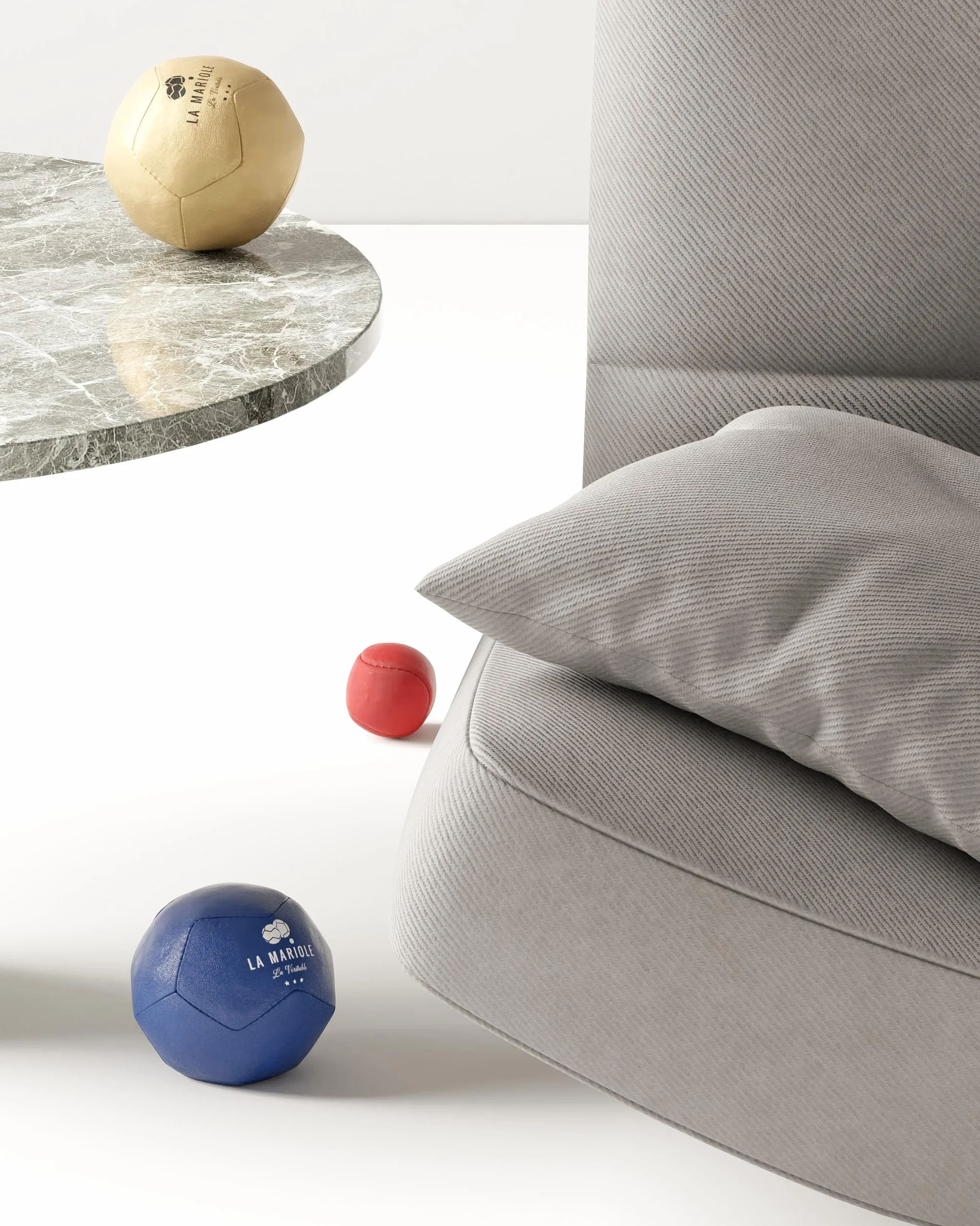 LA MARIOLE Jeu de Boules de Pétanque Tout Terrain Intérieur Extérieur Pack Officiel V4