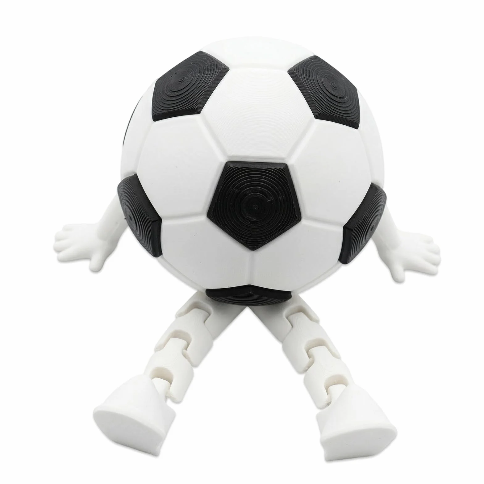 Collection de figurines de ballon de football, ornements de sport miniatures, Souvenirs de la Coupe du monde de football 2026, avec pieds articulés