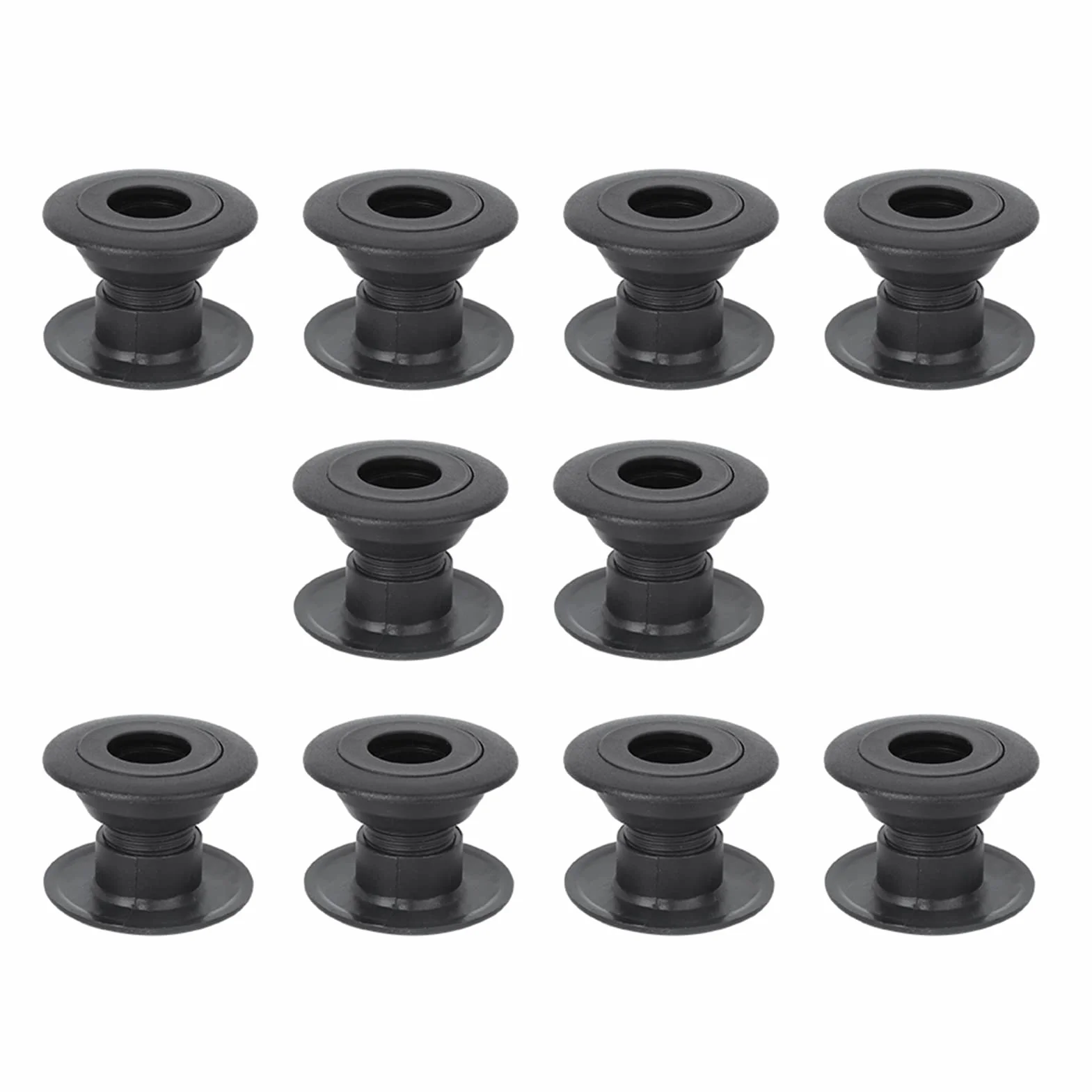 Accessoire de Roulement de Baby-Foot Noir, Structure Filetée à Hauteur Réglable en Plastique