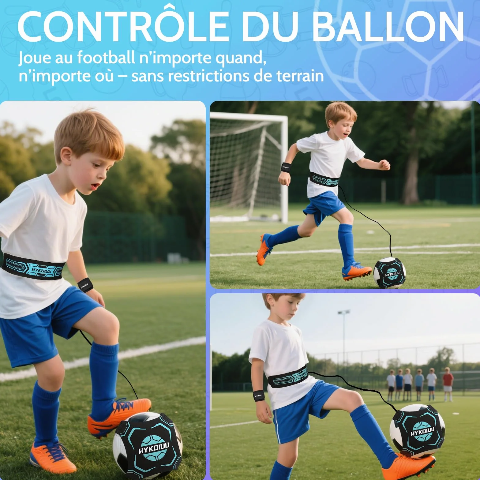 Tapis Foot Entrainement 90x60cm Pas De Foot Ball & Contrôle du Ballon Dribble Football