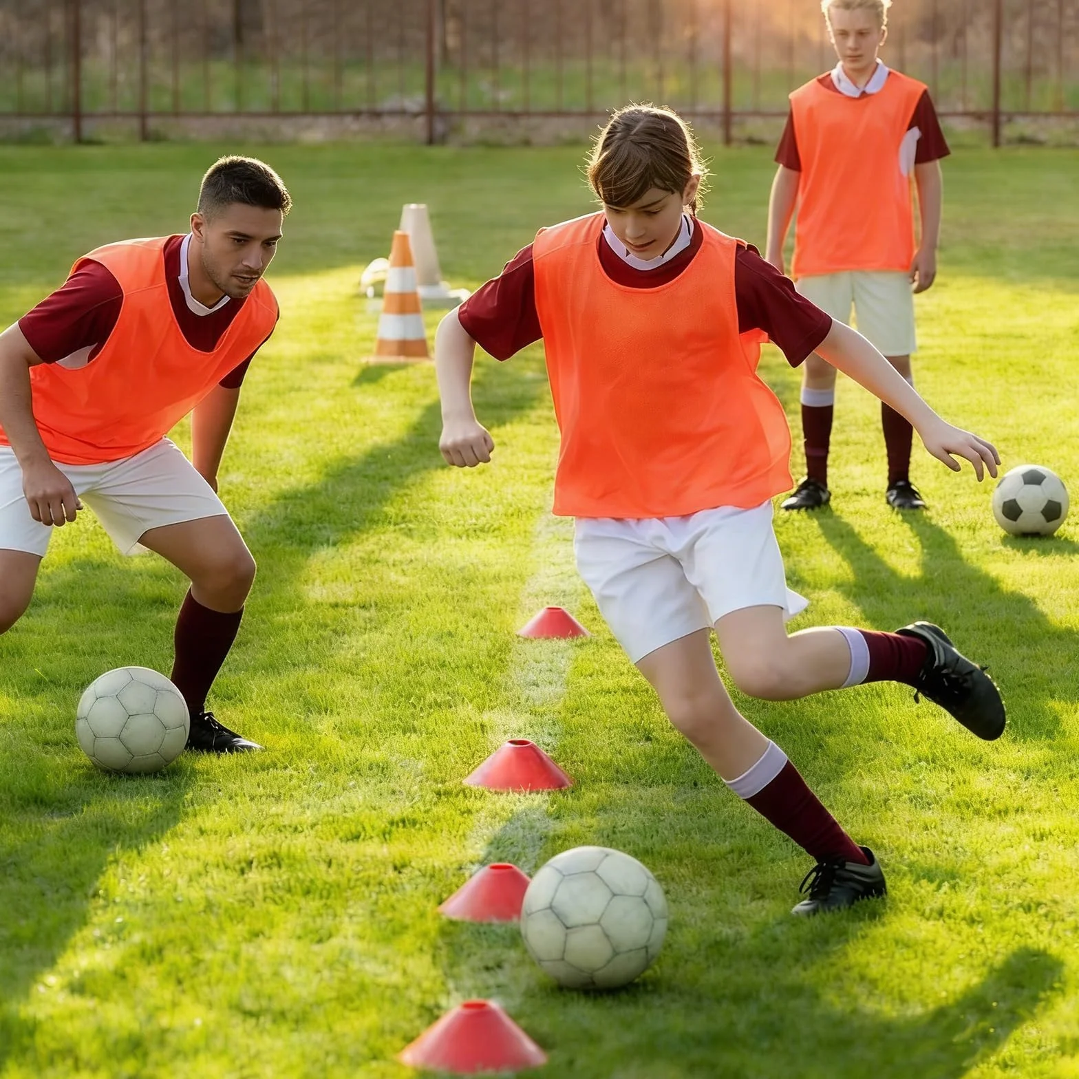 Cônes de Marquage Ronds pour Hockey, Football, Handball - Aides Entraînement Coordination
